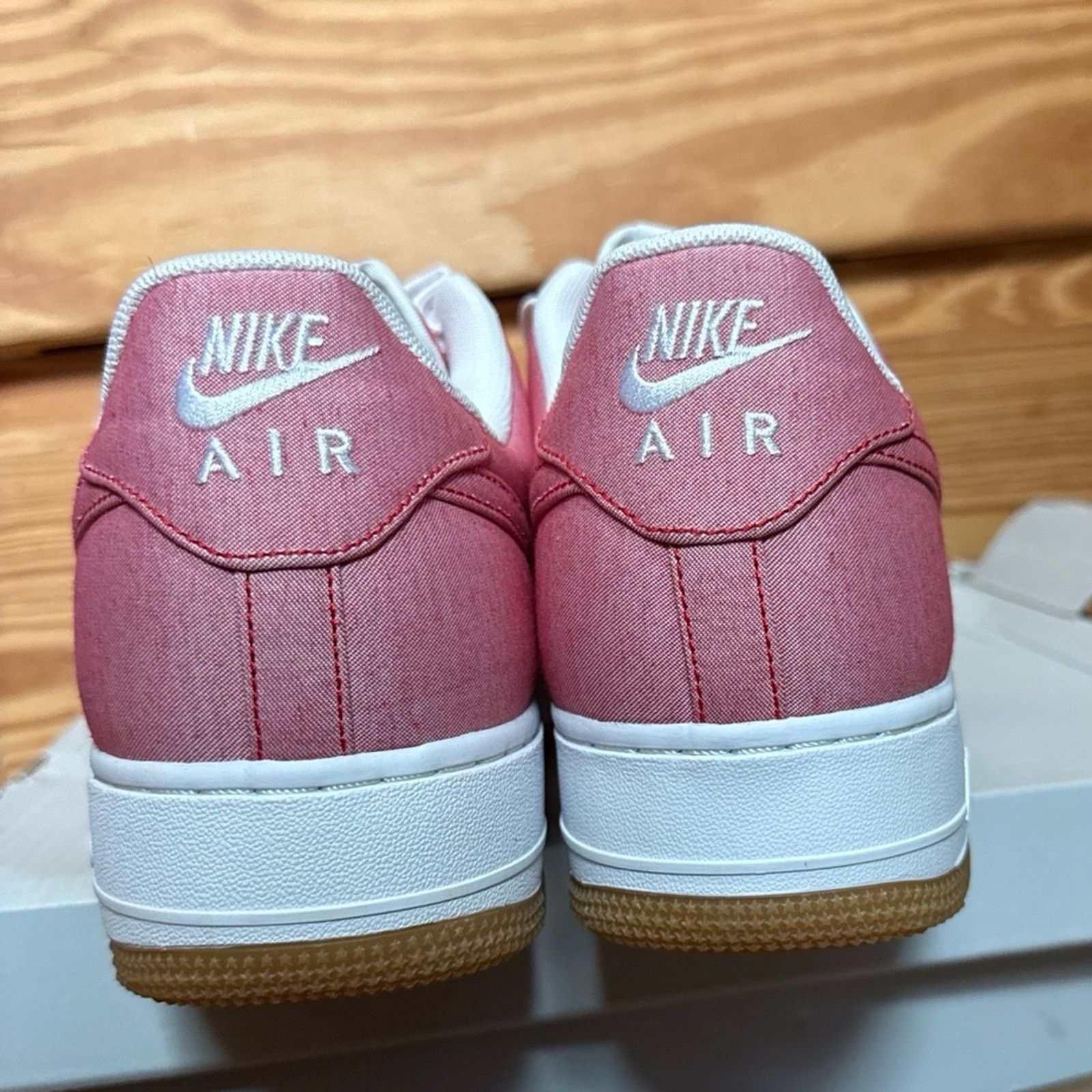 Nike 2016 Nike Air Force 1 Low Game Red Canvas Gum Bottom Size US 12 / EU 45 - 8 Thumbnail