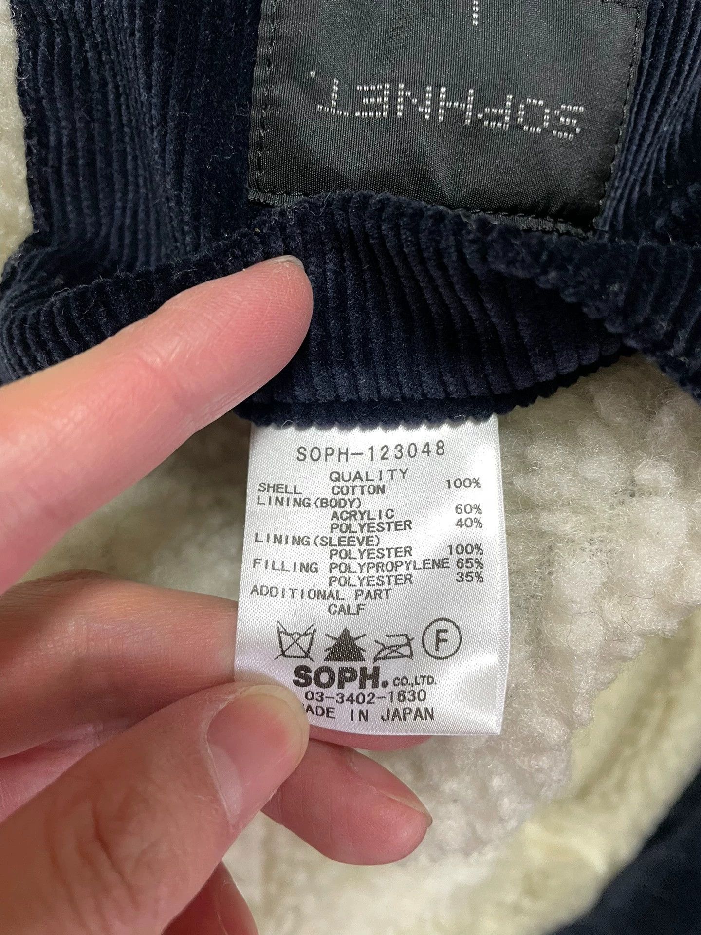 Sophnet. SOPHNET. Corduroy Duffle Coat Lamb Indigo L Size US L / EU 52-54 / 3 - 9 Thumbnail