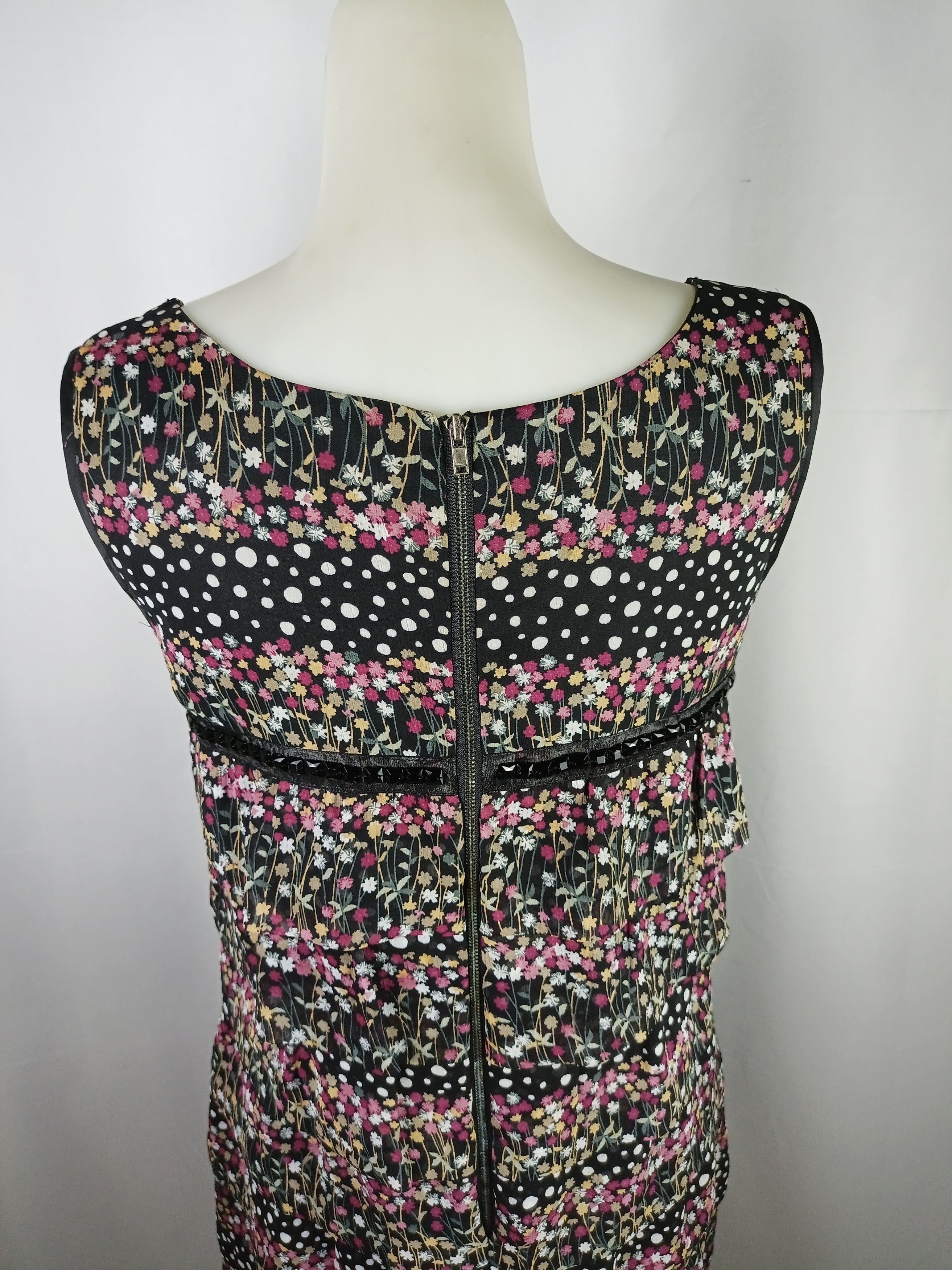 Japanese Brand × Vintage MIND BRIDGE Floral & Polka Dots Print Sleeveless Dress Size M / US 6-8 / IT 42-44 - 11 Thumbnail