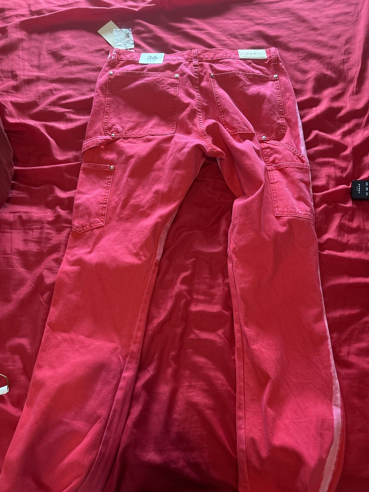 MNML Mnml flare denim red carpenter pants Size US 36 / EU 52 - 3 Thumbnail