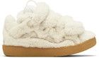 Lanvin os11x0326 Curb Shearling Sneakers in White Size US 10 / EU 43 - 5 Thumbnail