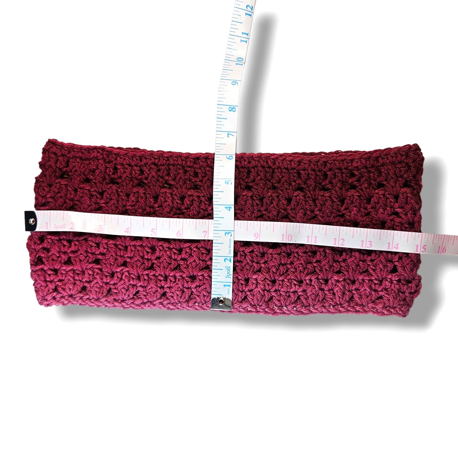 Handmade EUC Hand Knitted Infinity Ombre Cowl & Mitts Maroon Size ONE SIZE - 2 Thumbnail