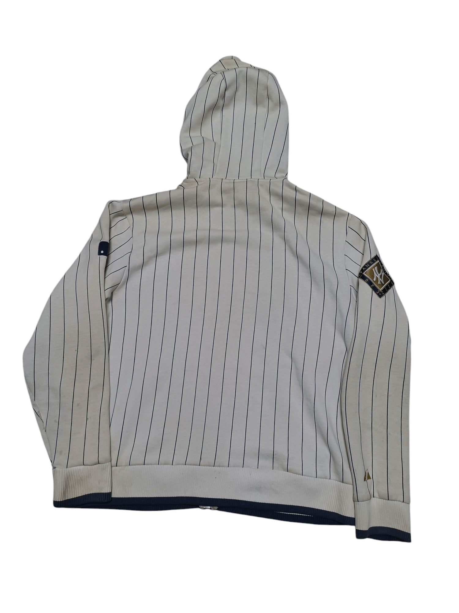 Majestic NEW YORK YANKEES VINTAGE MAJESTIC DISTRESSED ZIP HOODIE Size US L / EU 52-54 / 3 - 6 Thumbnail