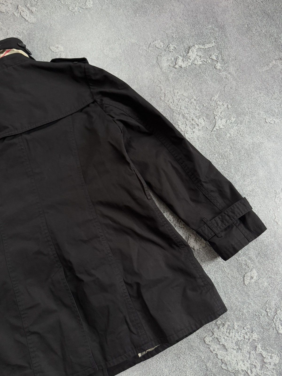Burberry × Burberry Prorsum Burberry London L black double breasted trench coat jacket Size L / US 10 / IT 46 - 21 Thumbnail