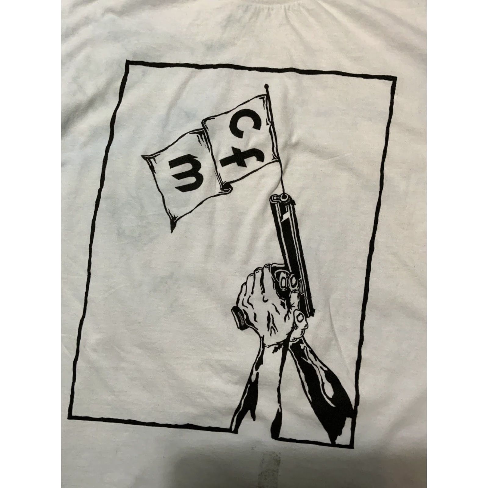 Vintage VINTAGE CFM Charles Frances Moothart Homegrown Paranoia Diluted Dreams T-Shirt XL White Mens Shirt Size US XL / EU 56 / 4 - 2 Thumbnail