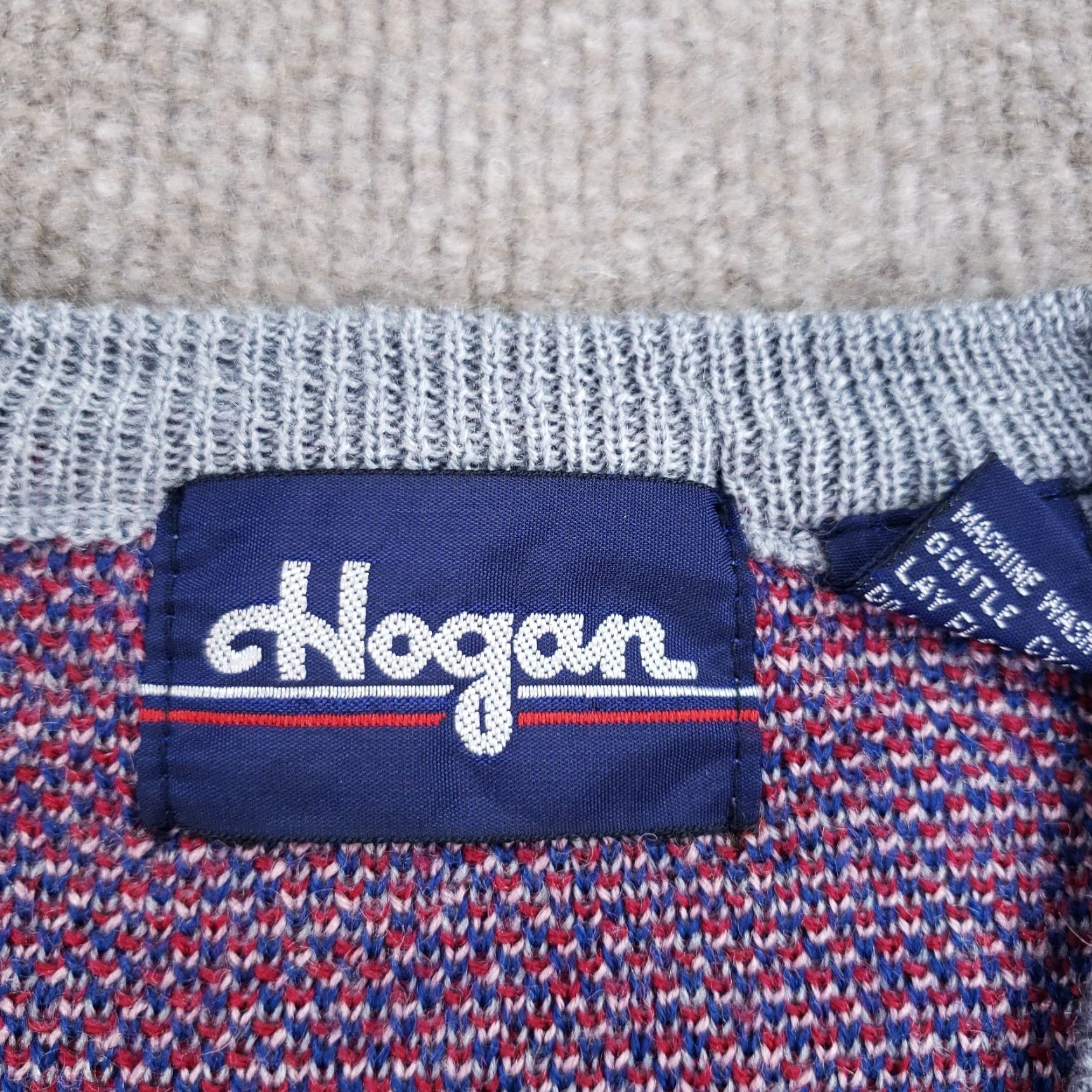 Hogan VINTAGE Hogan V-Neck Sweater Mens Size XL Gray Pullover Wool Blend Casual Golf Size US XL / EU 56 / 4 - 5 Thumbnail
