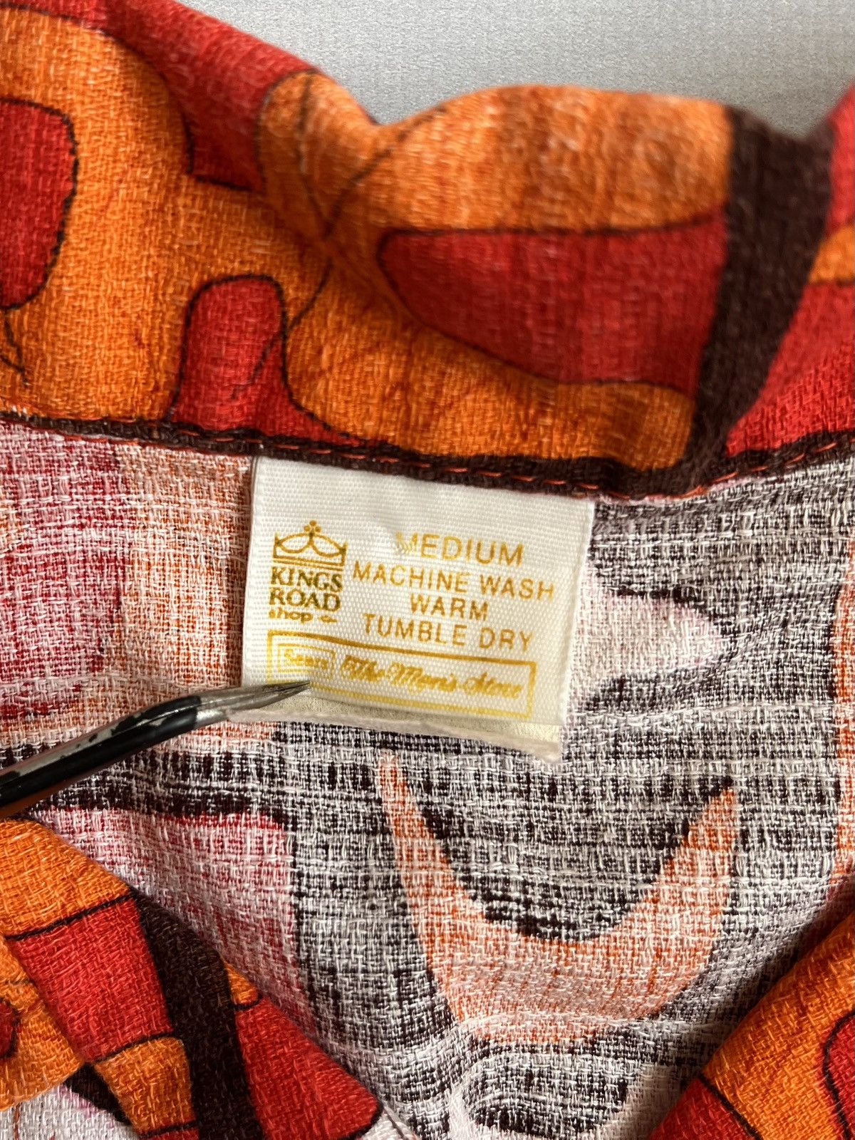 Sears Vintage 60s Sears Kings Road Orange Hawaiian Button Up Shirt Size US M / EU 48-50 / 2 - 3 Thumbnail