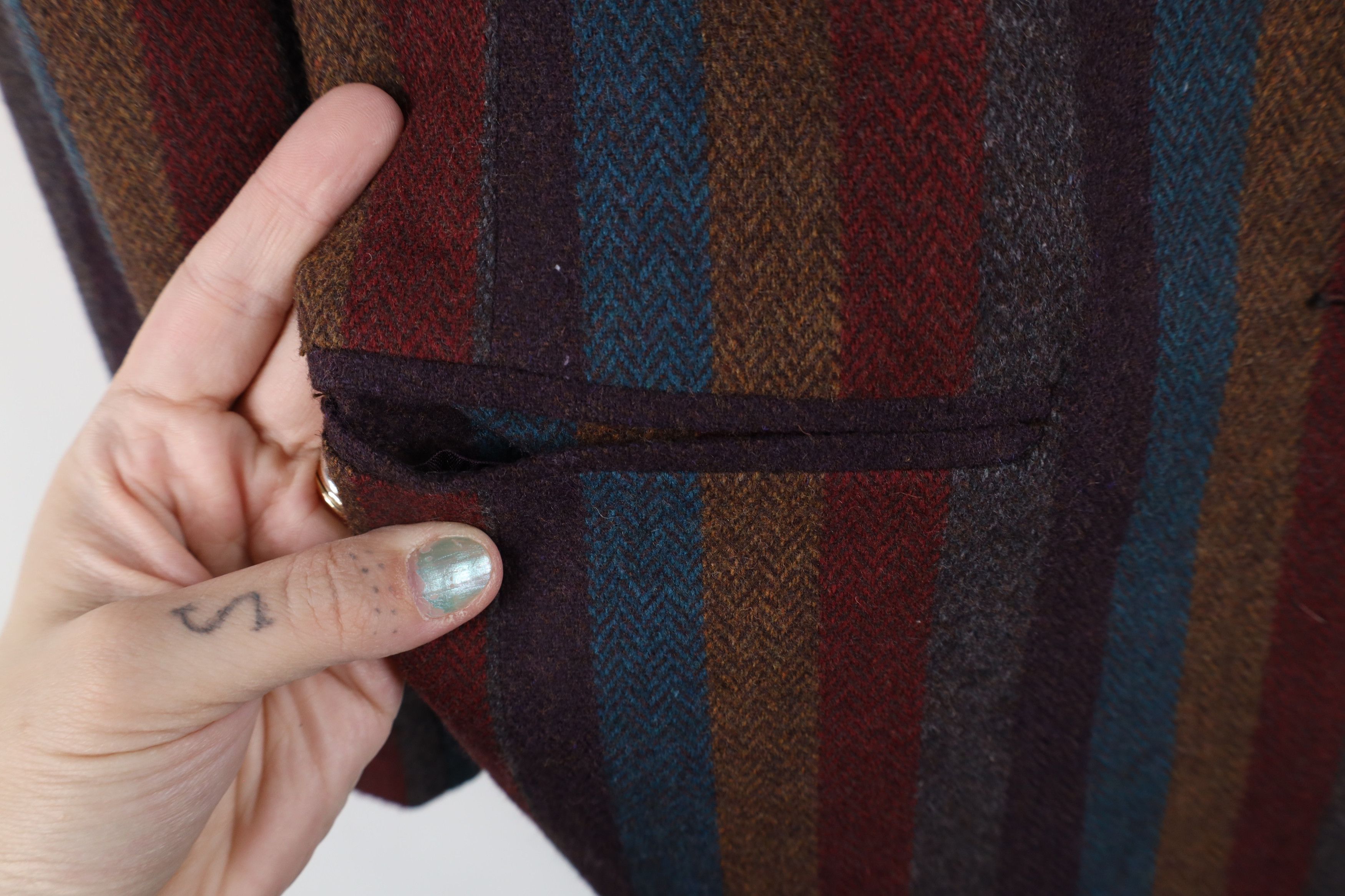 Vintage Vintage 90s Streetwear Rainbow Striped Blazer Jacket USA Size M / US 6-8 / IT 42-44 - 4 Thumbnail