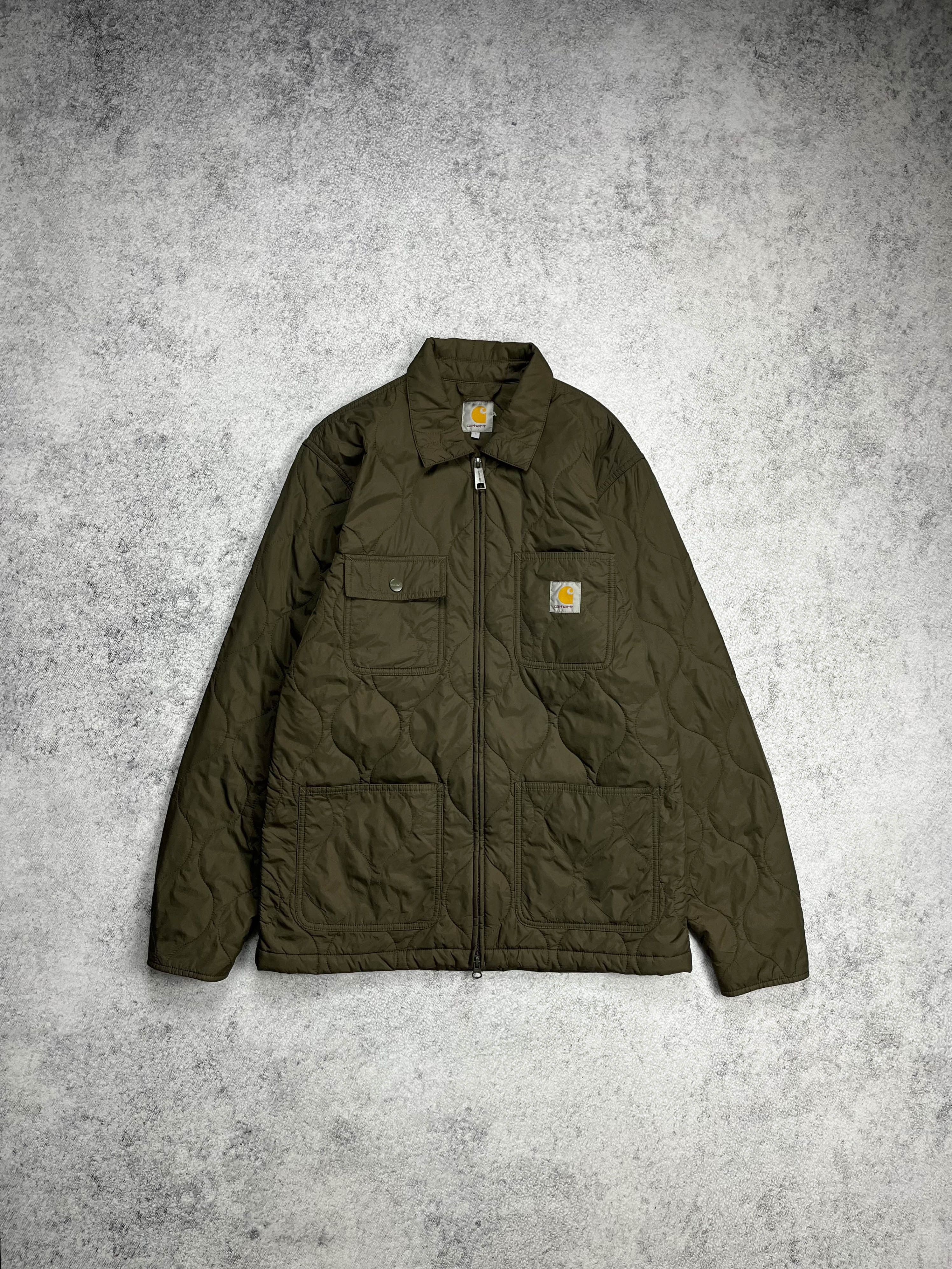 image of Carhartt Thinsulate Quilted Michigan Jacket in Brown, Men's (Size Large)