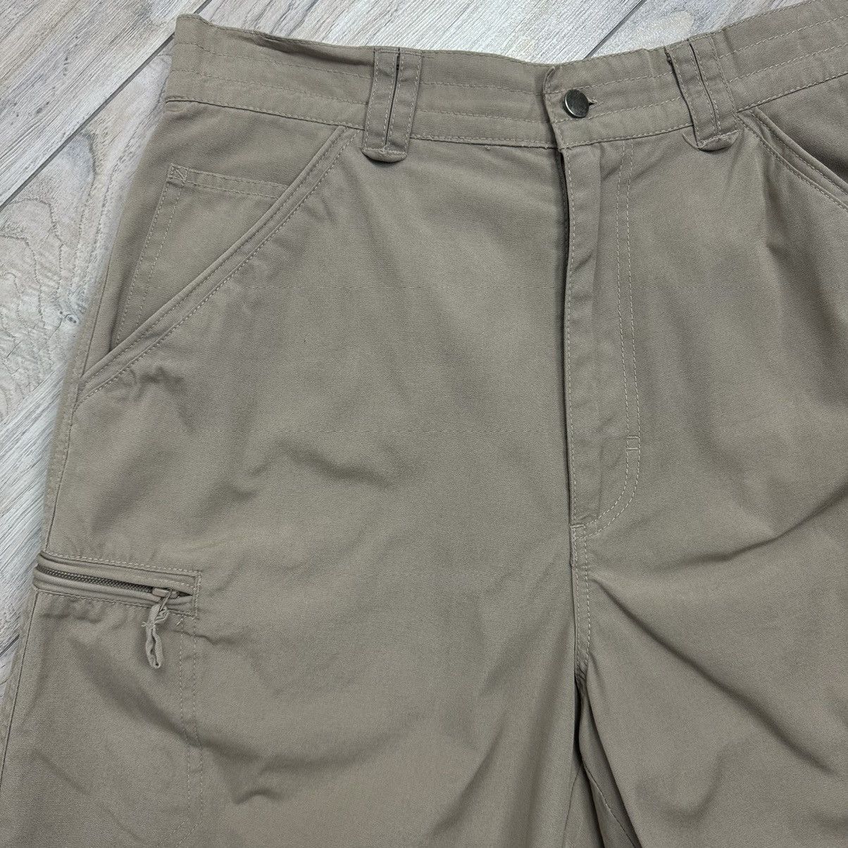 Lotto Sport Vintage Y2K Lotto Beige Tan Cotton Multi Pocket Shorts Size US 28 / EU 44 - 2 Thumbnail
