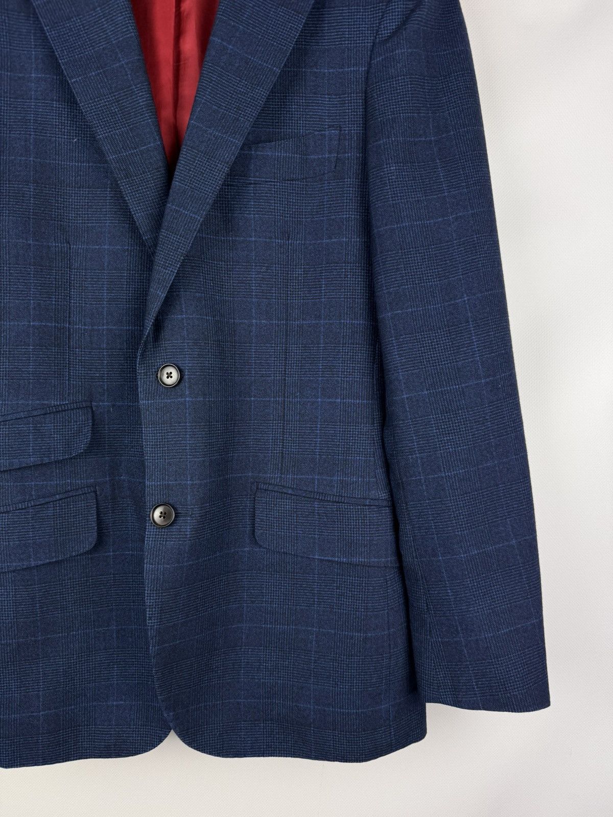 Suitsupply Suitsupply Carlo Barbera Wool Sienna Plaid Blazer Jacket Size 36R - 6 Thumbnail