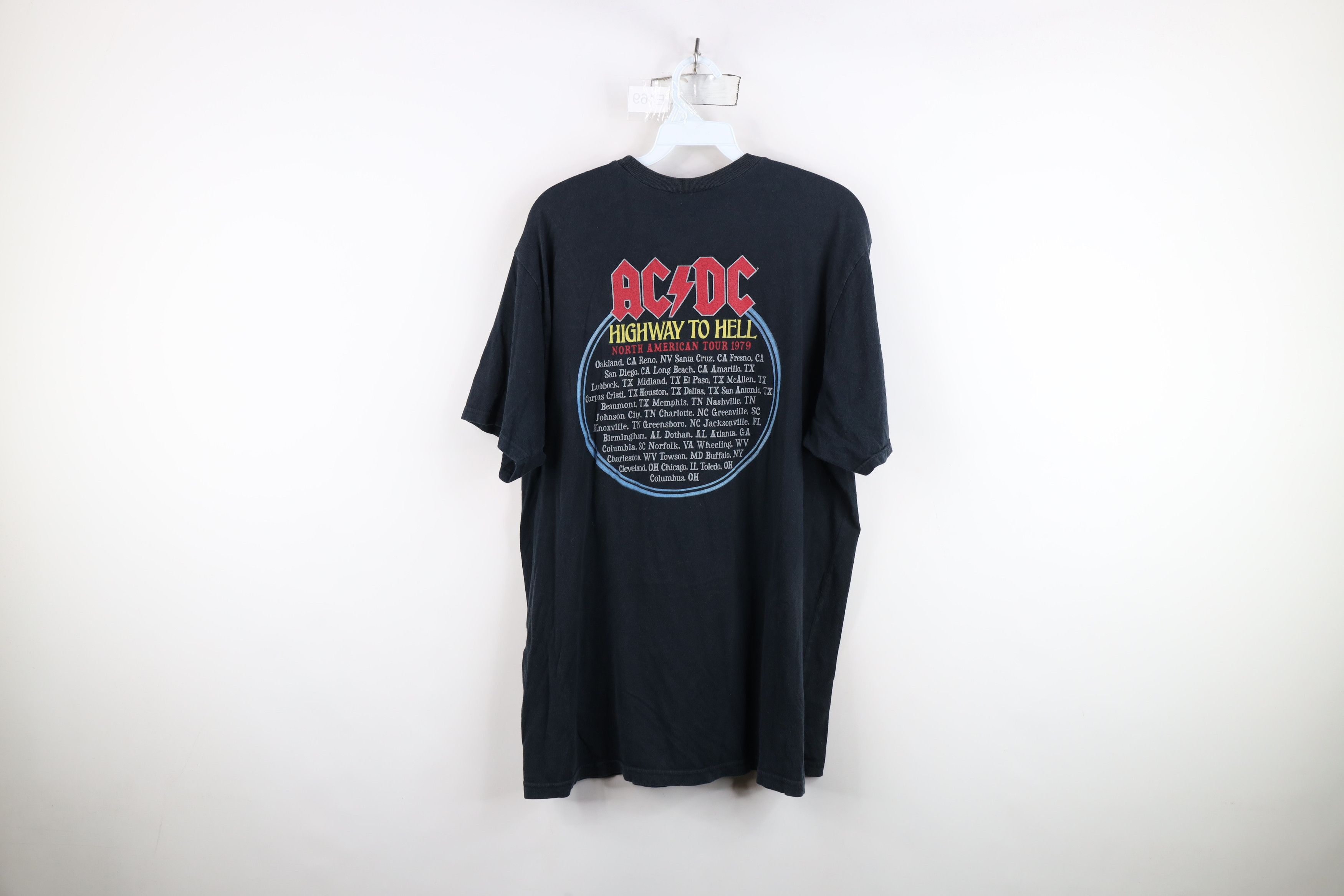 Vintage Vintage Y2K 2005 1979 Highway to Hell Tour ACDC Band T-SHirt Size US L / EU 52-54 / 3 - 13 Thumbnail