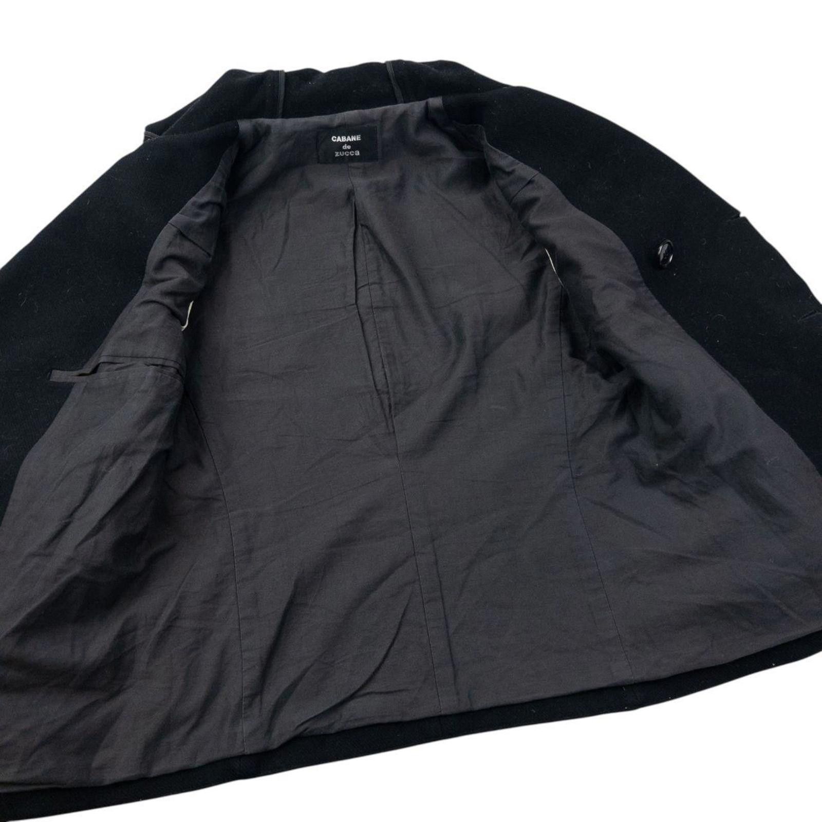 Zucca Vintage 90s Cabane De Zucca By Issey Miyake Peacoat Jacket S Size US S / EU 44-46 / 1 - 4 Thumbnail
