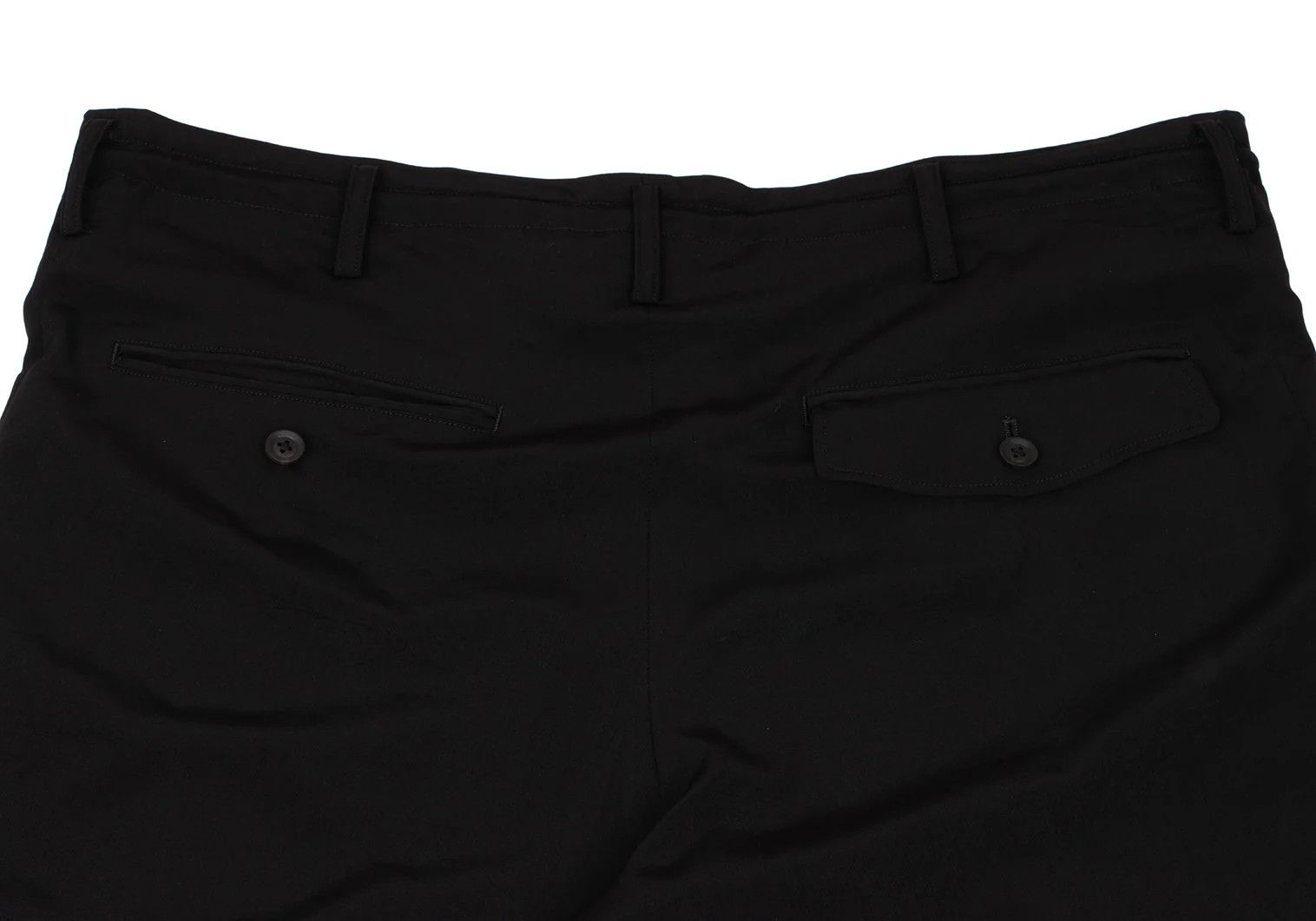 Yohji Yamamoto Yohji Yamamoto Crepe Dressed Button Pants Black Size US 32 / EU 48 - 11 Thumbnail