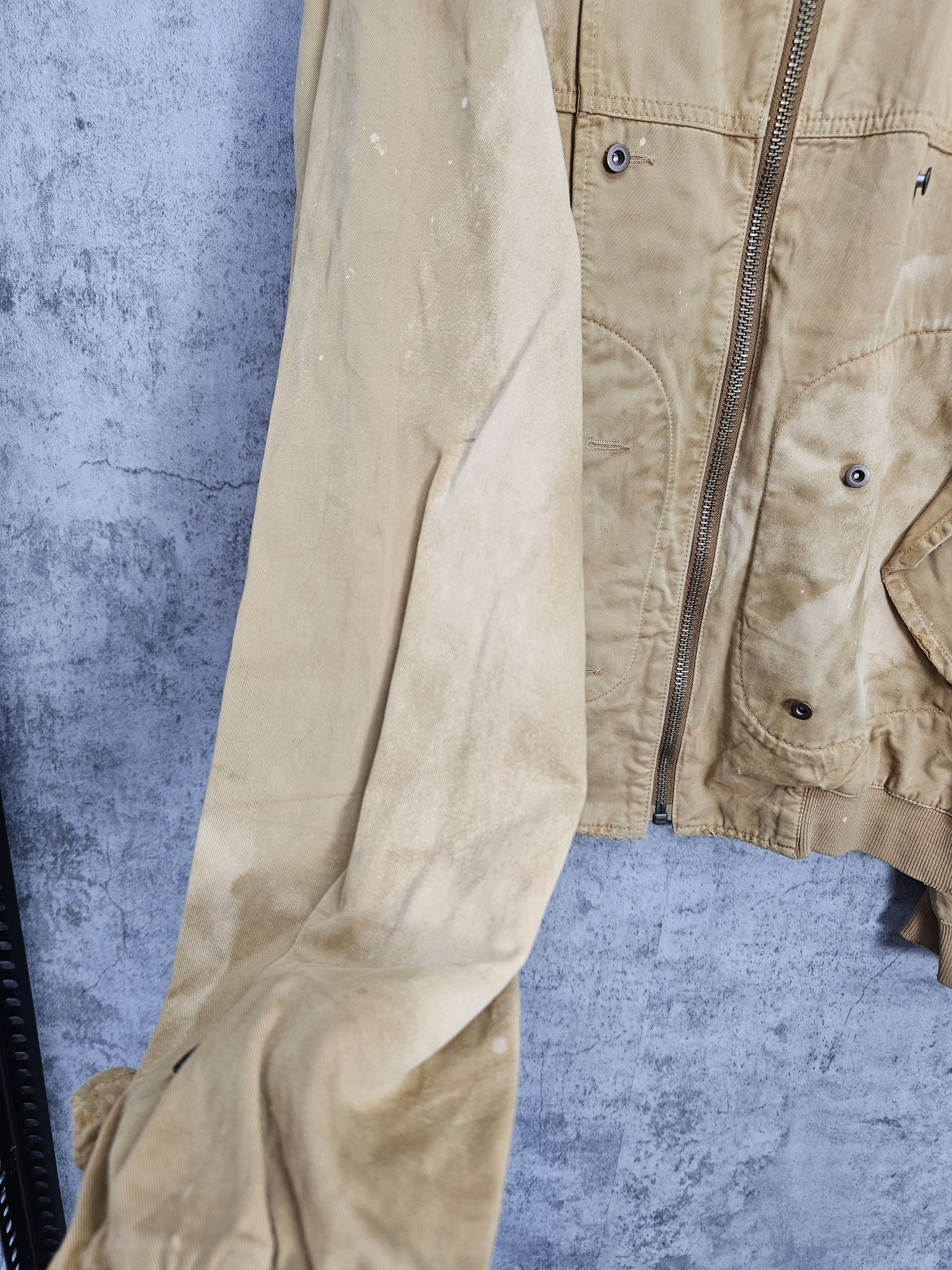 Prps PRPS Faded Bleach Ripped Distressed Bomber Jacket J0057 Size US XXL / EU 58 / 5 - 8 Thumbnail