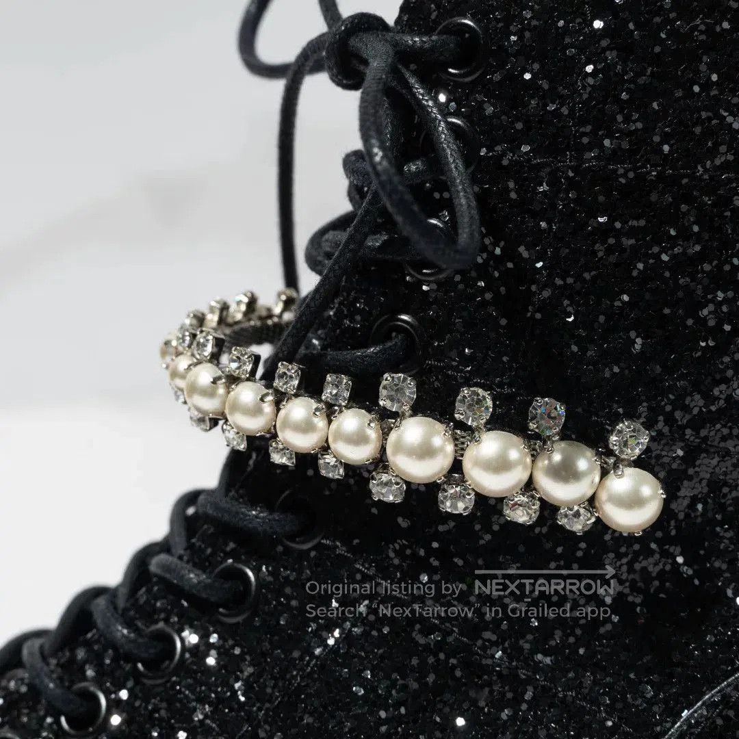 Jimmy Choo Jimmy Choo Women's Sequin Pearl Martin Boots. Size US 6 / IT 36 - 6 Thumbnail
