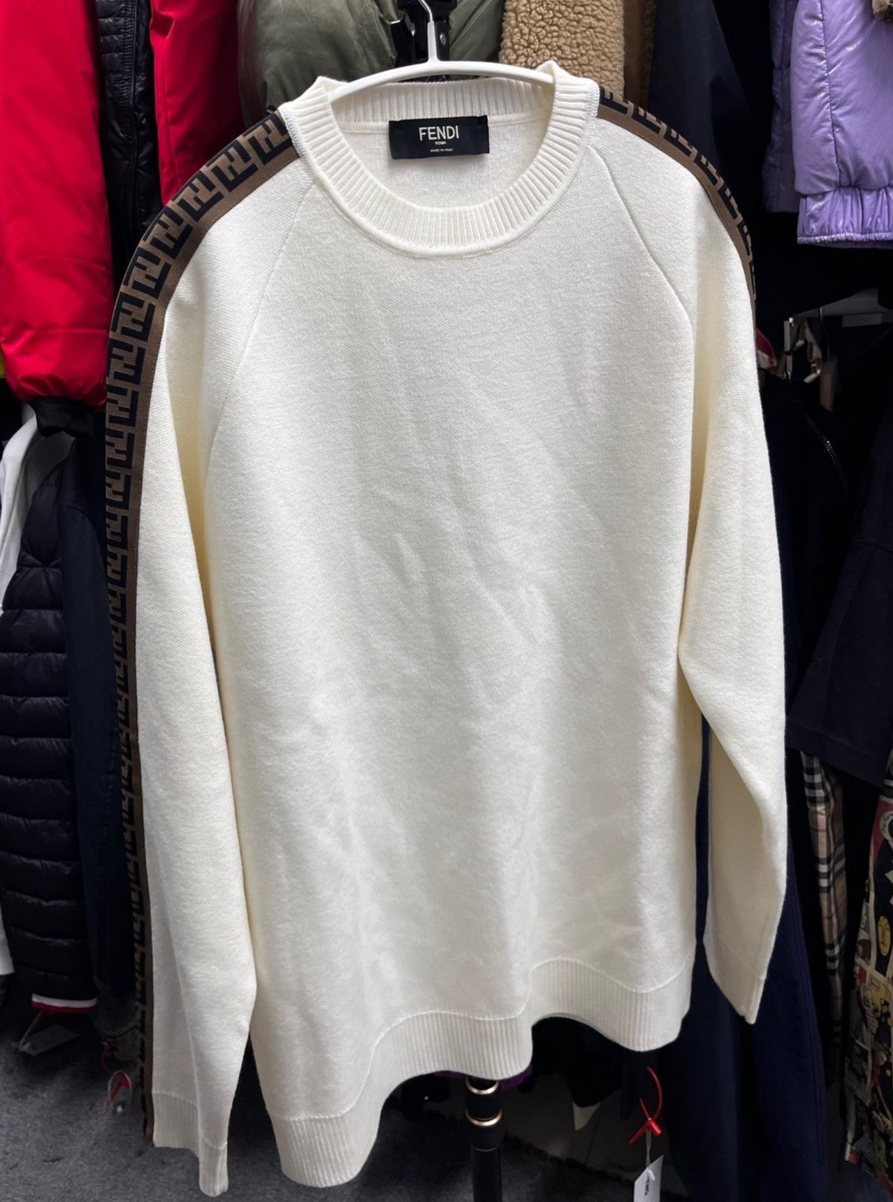 Fendi FENDI Double F Logo Wool Knit Pullover Size US M / EU 48-50 / 2 - 1 Thumbnail