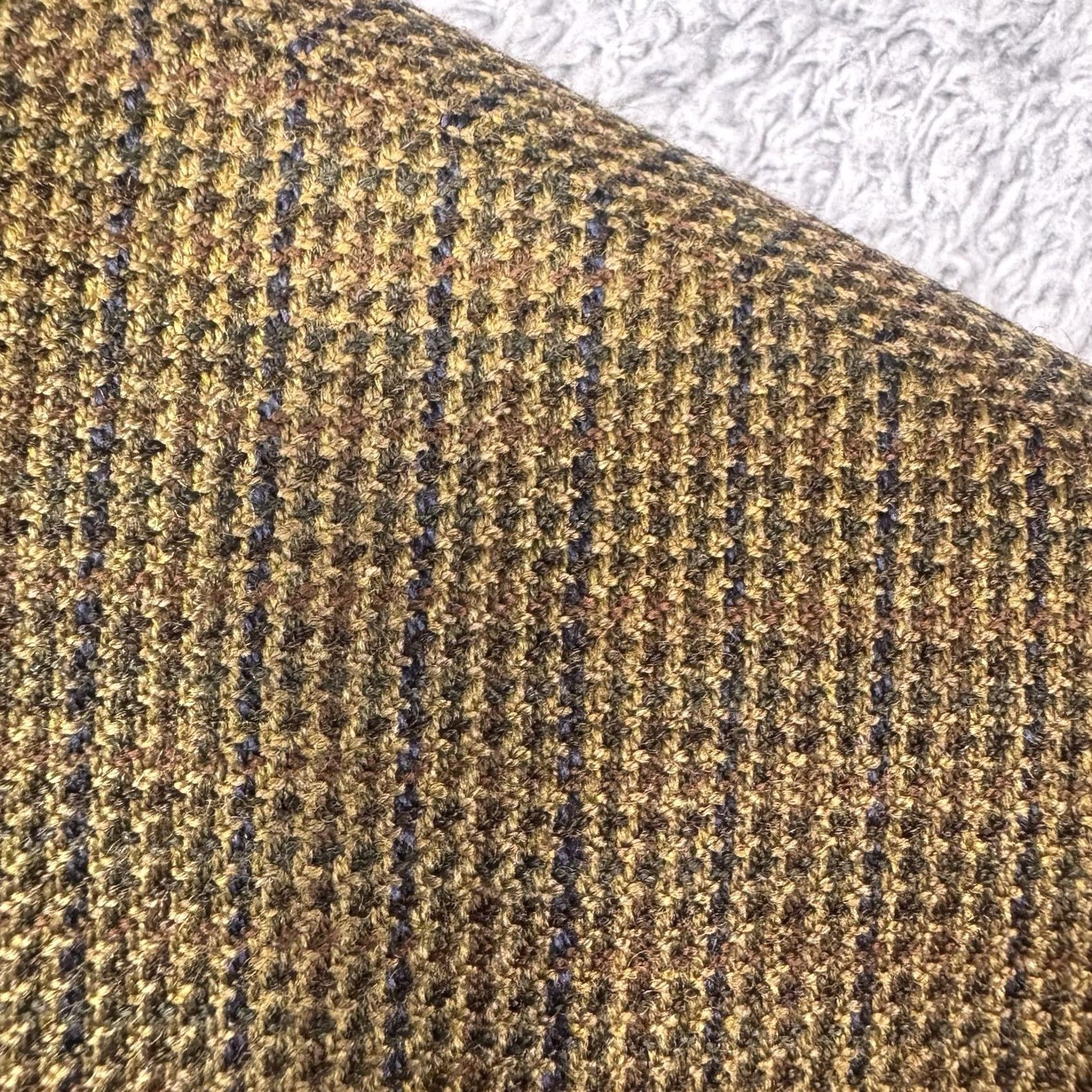 Ralph Lauren Ralph Lauren Blazer Mens 40R 3 Button Houndstooth 100% Lambswool Woolmark Brown Size 40R - 3 Thumbnail