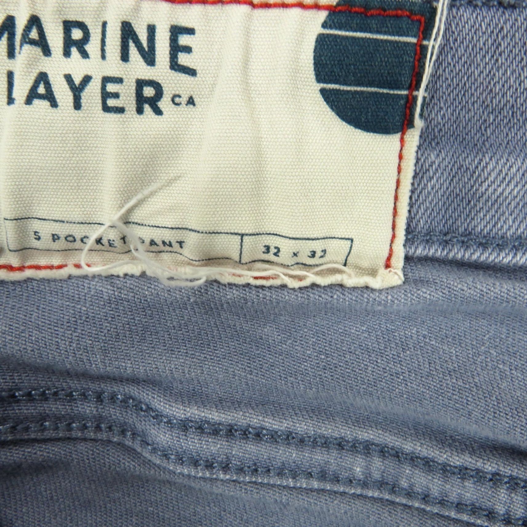 Marine Layer Marine Layer Athletic Fit 5 Pocket Twill Pant Mens Blue Denim Jeans 32x32 Sh Size US 32 / EU 48 - 7 Thumbnail