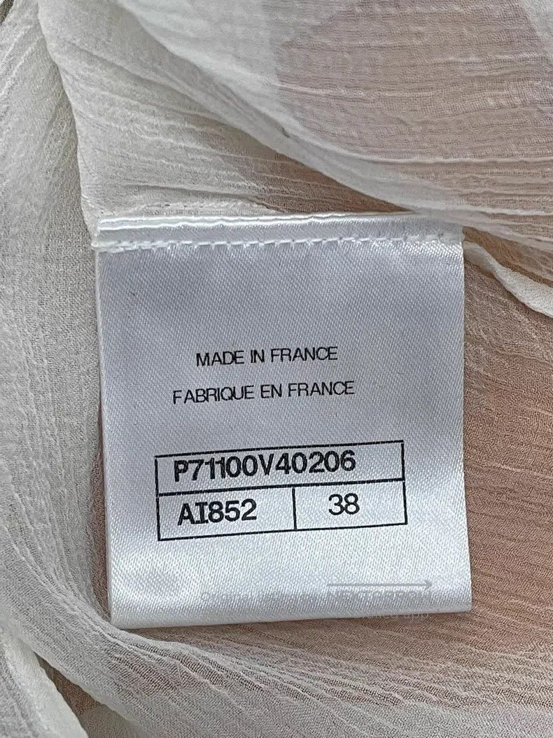 Chanel Chanel White lace silk shirt Size XS / US 0-2 / IT 36-38 - 4 Thumbnail