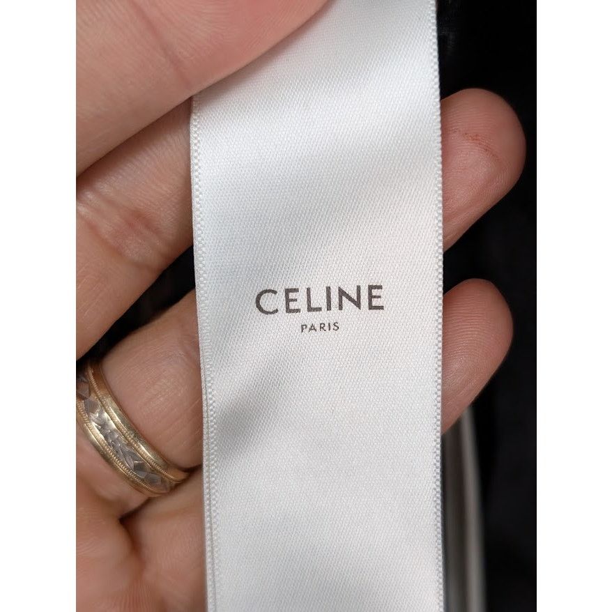 Celine o1rshd1 Hand Woven Wool Coat Jacket in Grey/Black Size US M / EU 48-50 / 2 - 15 Thumbnail