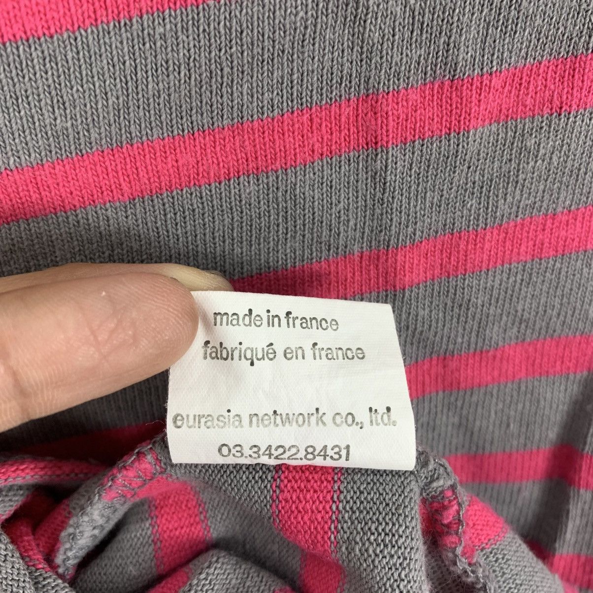 Vintage Vintage LE MINOR France Brand Stripes Long Sleeve Tshirt Size M / US 6-8 / IT 42-44 - 7 Thumbnail