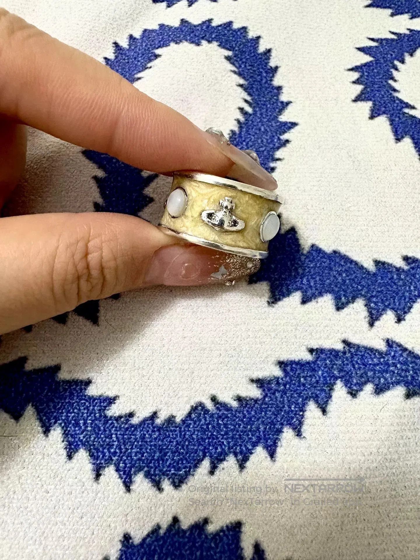 Vivienne Westwood vivienne westwood king ring in beige. Size ONE SIZE - 3 Thumbnail