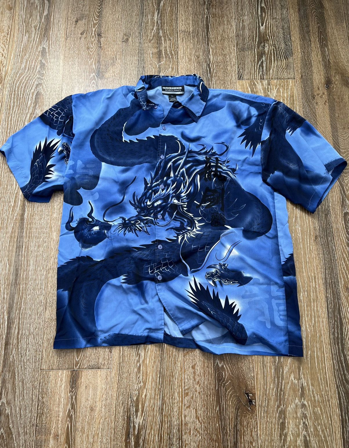 Japanese Brand Vintage yago y2k dragon all over print button up shirt Size US XXL / EU 58 / 5 - 1 Thumbnail