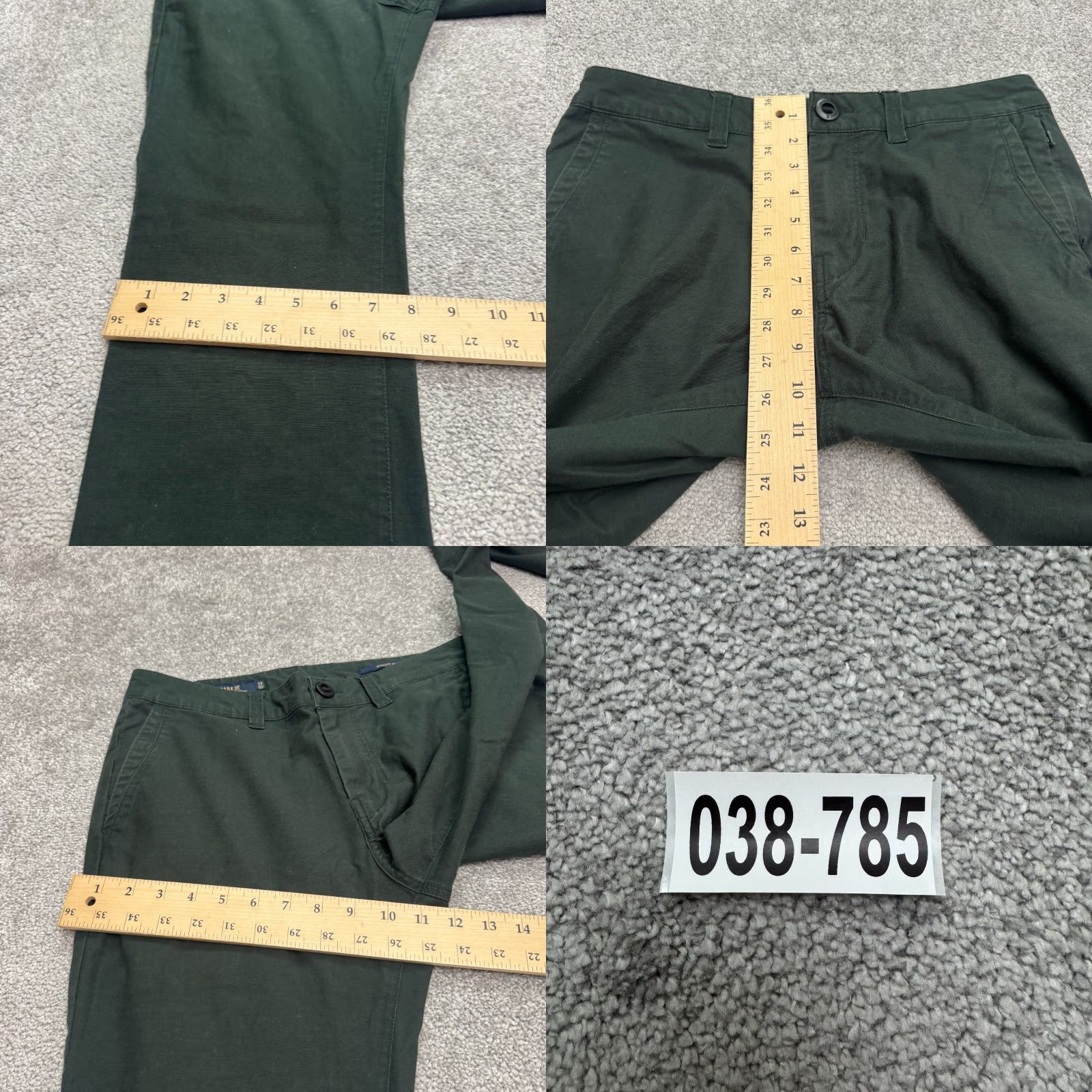 Roark Roark Porter 3.0 Chino Pants Mens 30 Green Regular Straight Flat Front Casual Workwear Preppy Classic Artifacts Of Adventure Size US 30 / EU 46 - 10 Thumbnail