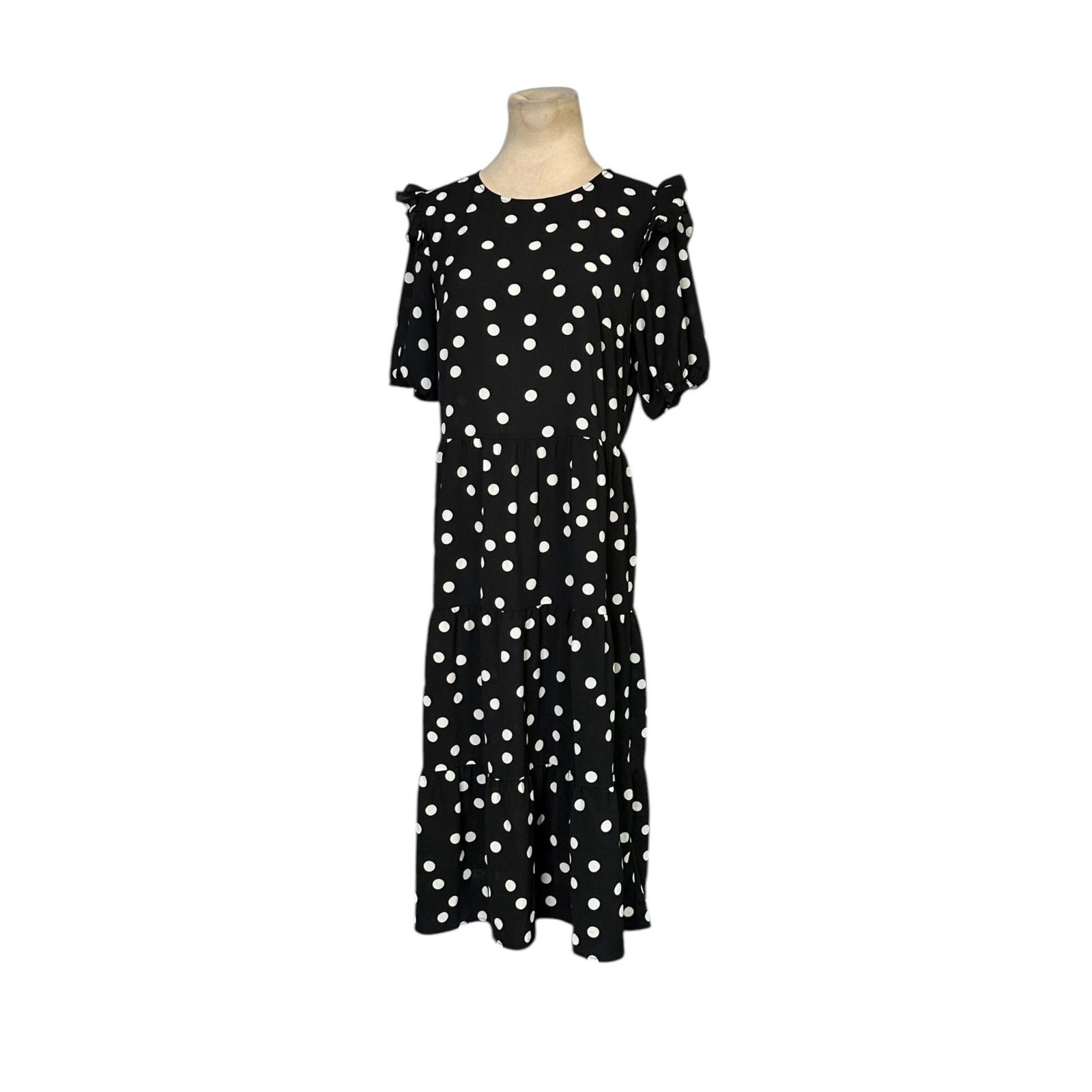H&M H&M Divided polka dots tiered midi dress size small Size S / US 4 / IT 40 - 8 Thumbnail