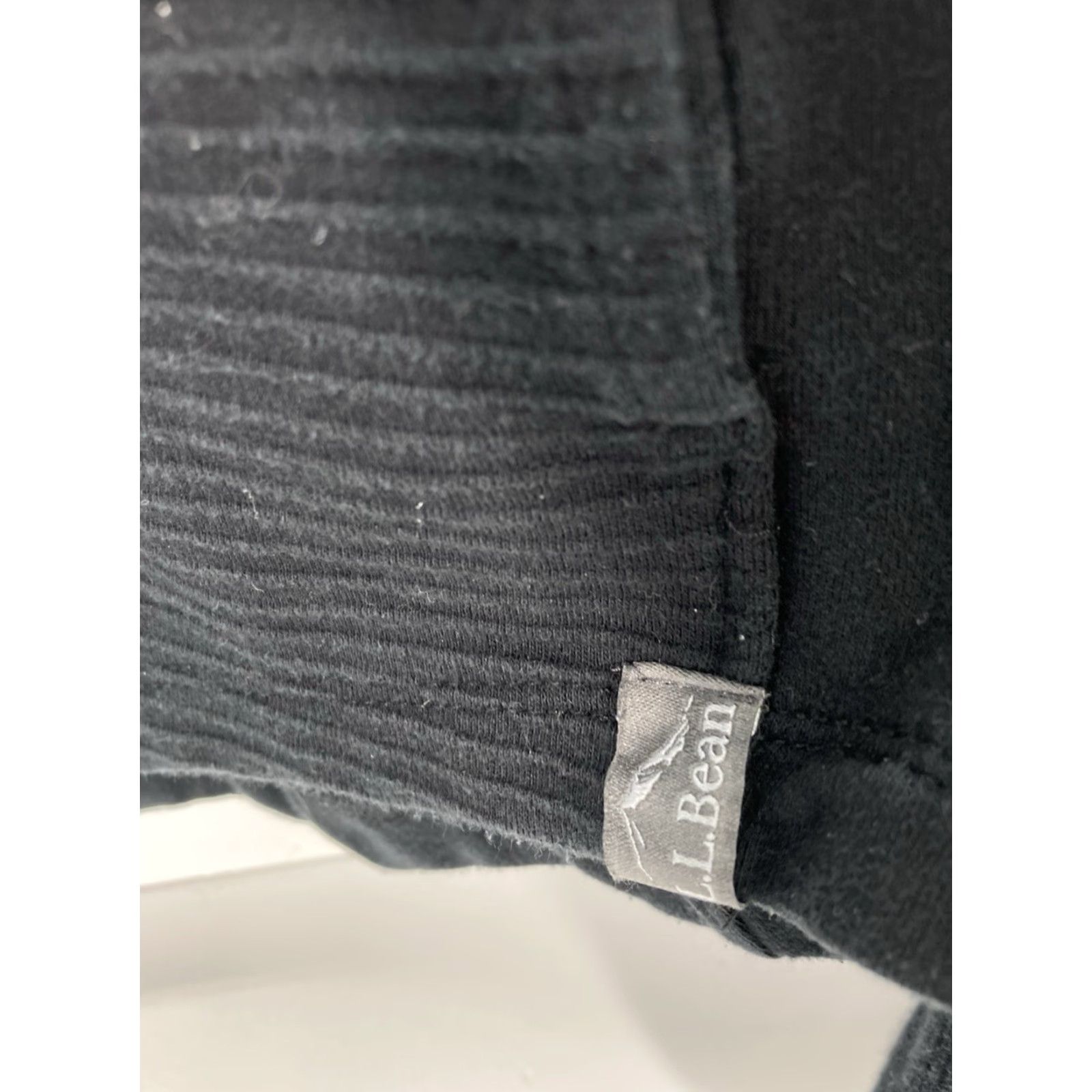 Vintage L.L. Bean Sweatshirt Men XL Solid Black Pullover Cowl Collar Cotton Blend Casual Size US XL / EU 56 / 4 - 4 Thumbnail