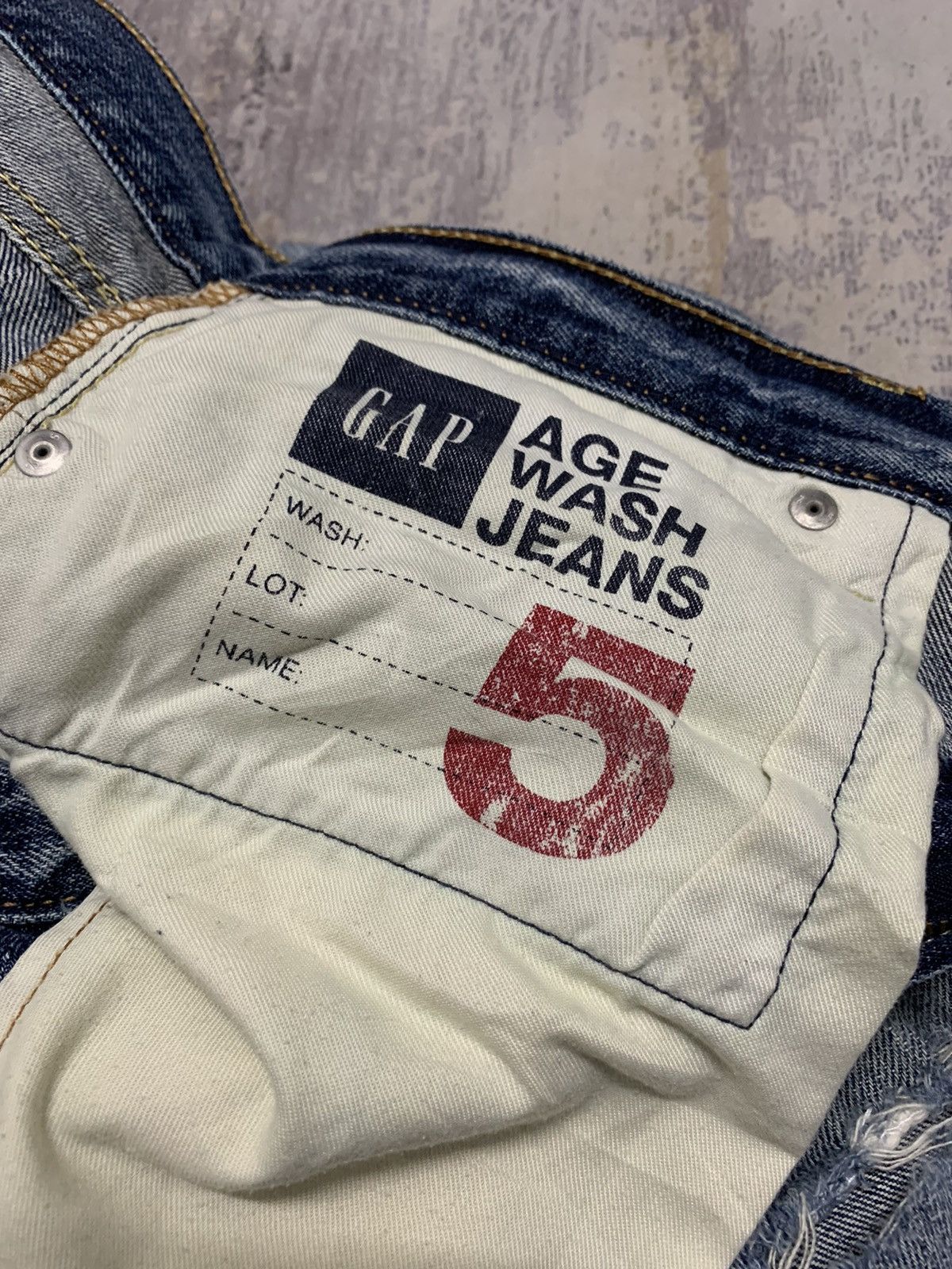 Gap Vintage Y2K Gap Baggy Distressed Jeans 34x32 Size US 34 / EU 50 - 19 Thumbnail