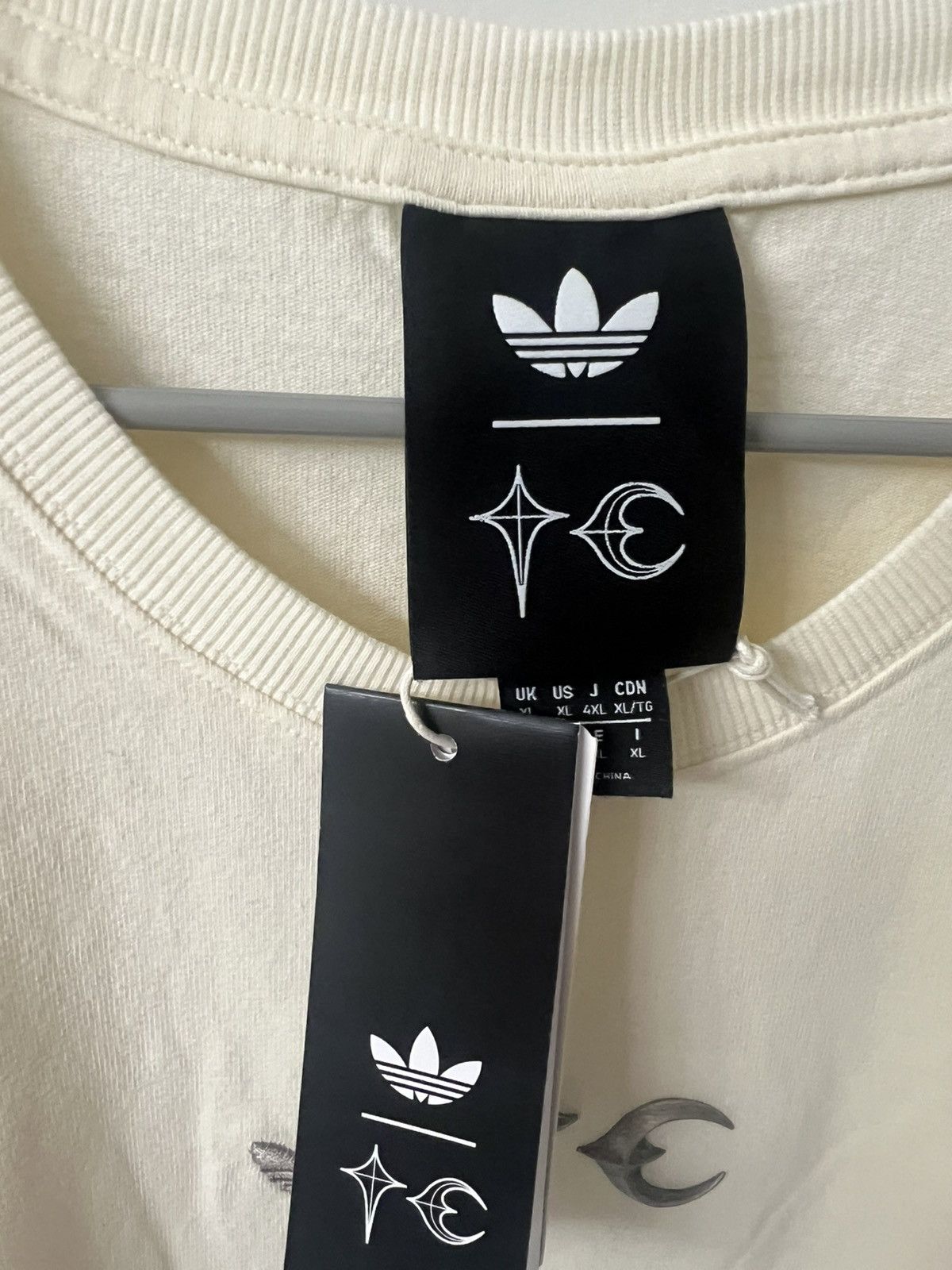 Thug Club Adidas x thug club beige long sleeve tee Size US XL / EU 56 / 4 - 3 Thumbnail