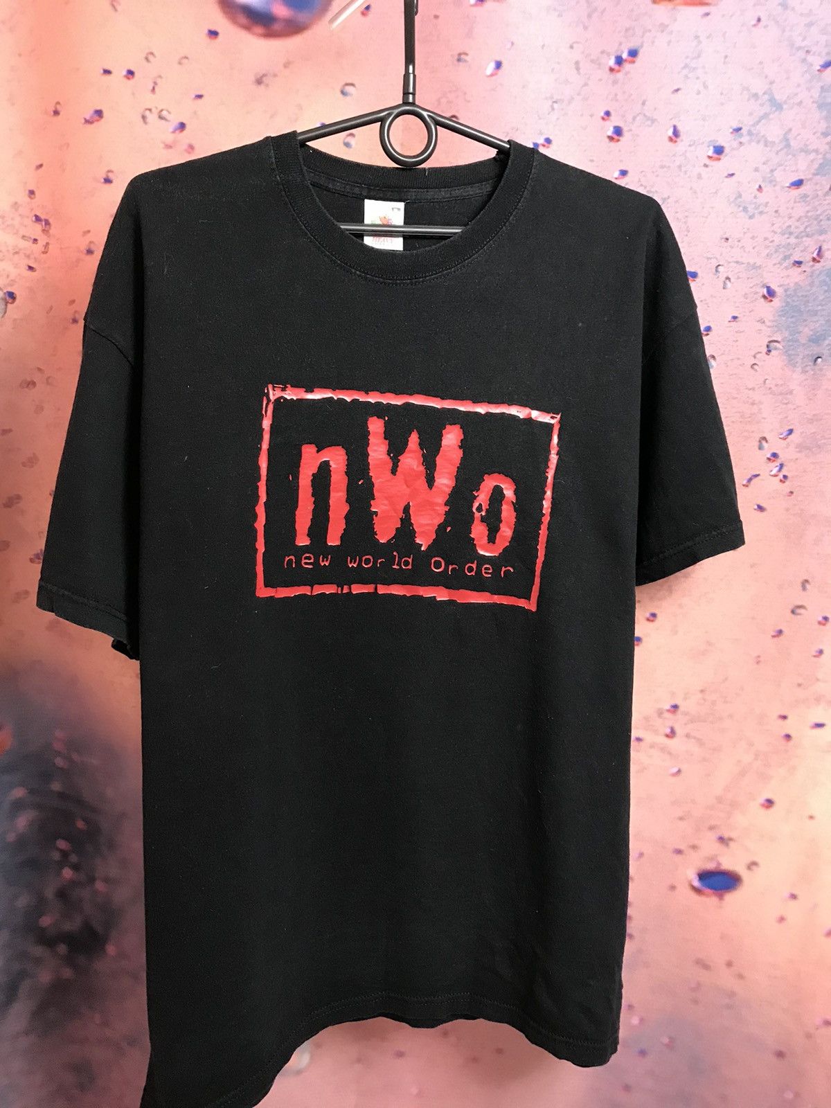 Vintage Vintage NWO New World Order logo single-stitched t-shirt Size US XL / EU 56 / 4 - 2 Thumbnail