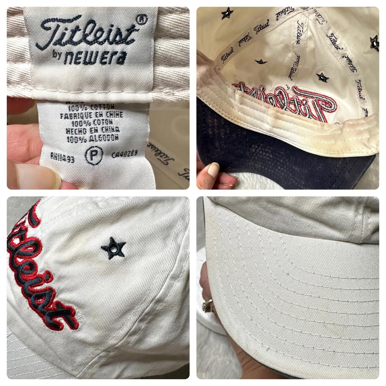 Titleist Titleist Golf Hat White Adjustable Embroidered Logo Cap Size ONE SIZE - 8 Thumbnail