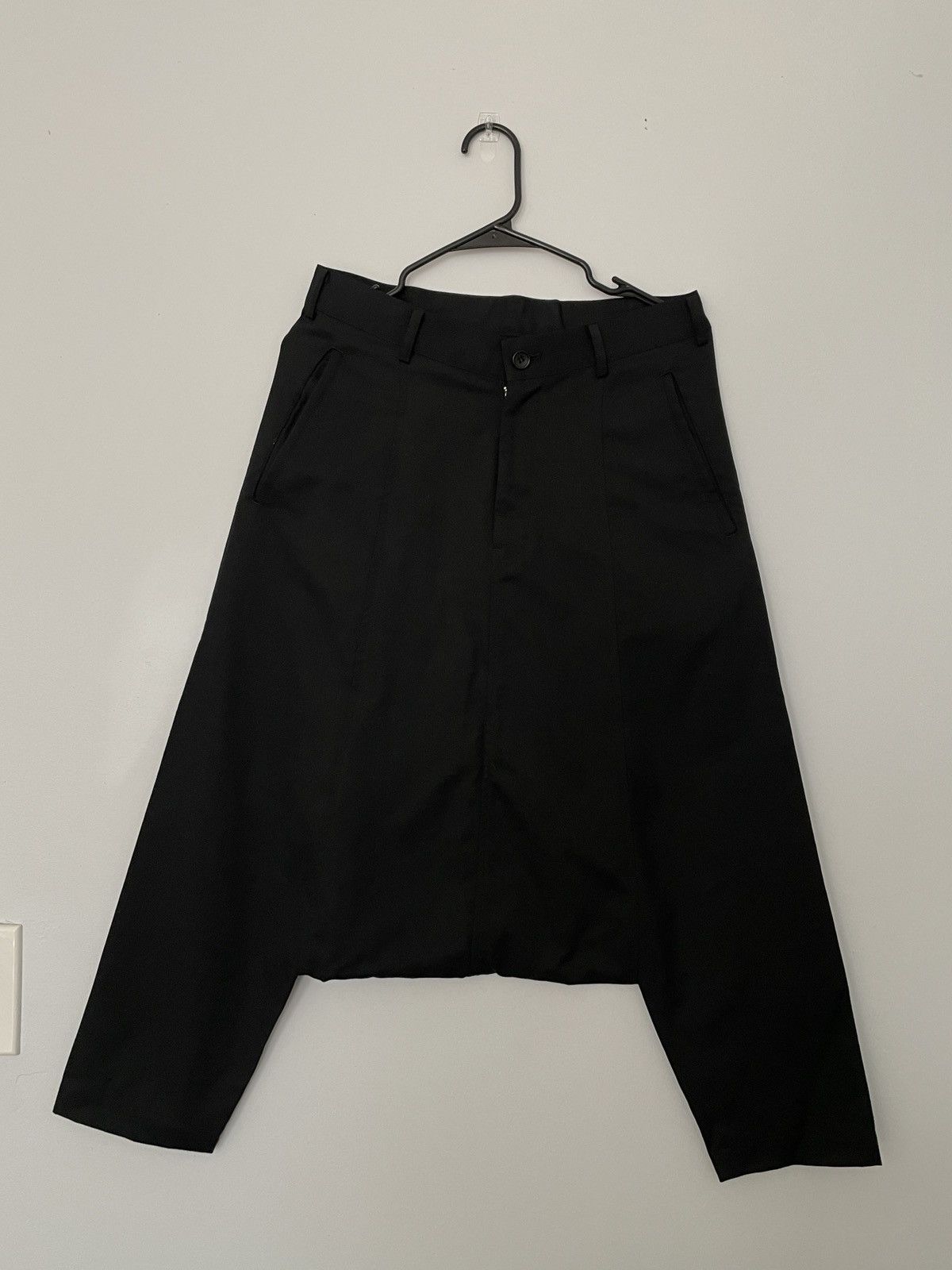 Comme des Garcons × Comme des Garcons Black CDG Black drop crotch pants Size US 28 / EU 44 - 1 Thumbnail