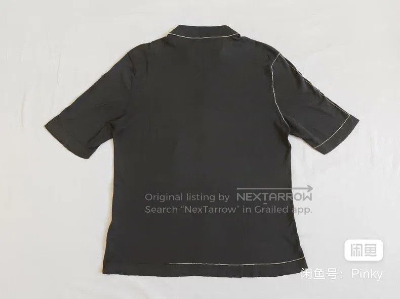 Hermes Hermes Men's short-sleeved knit sweater, black and grey, 1 Size US M / EU 48-50 / 2 - 6 Thumbnail