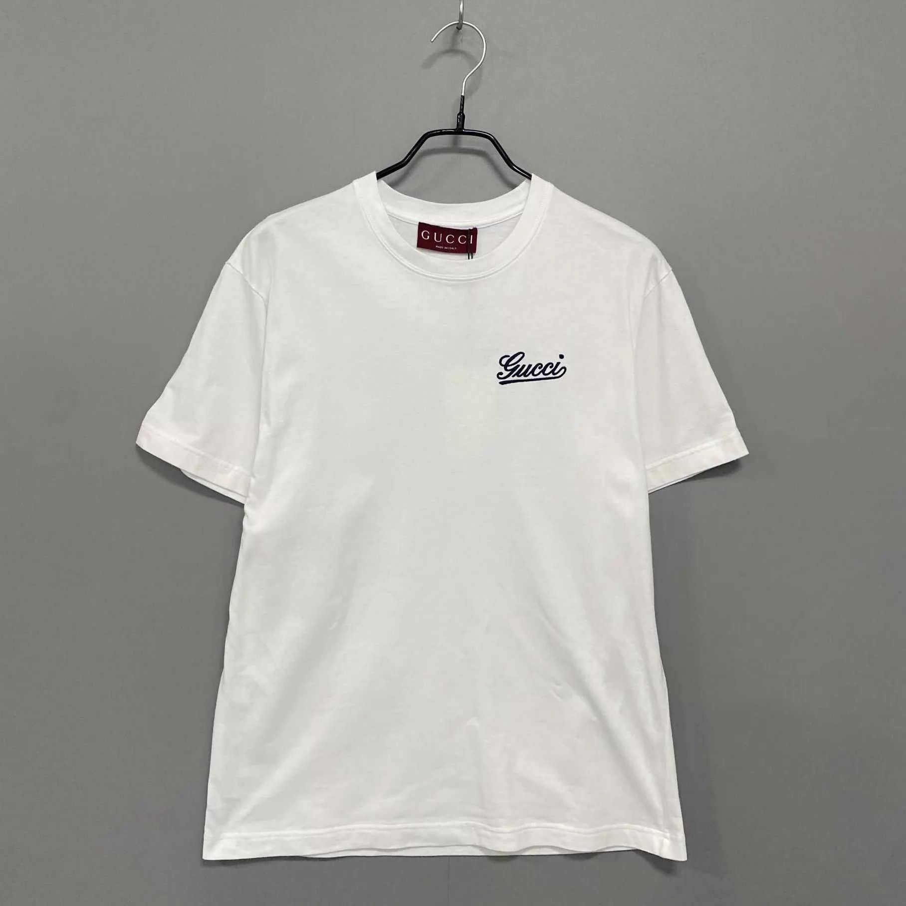 Gucci GUCCI 25SS Embroidered Logo Short Sleeve Tee XXS 99 New Size US XXS / EU 40 - 1 Thumbnail