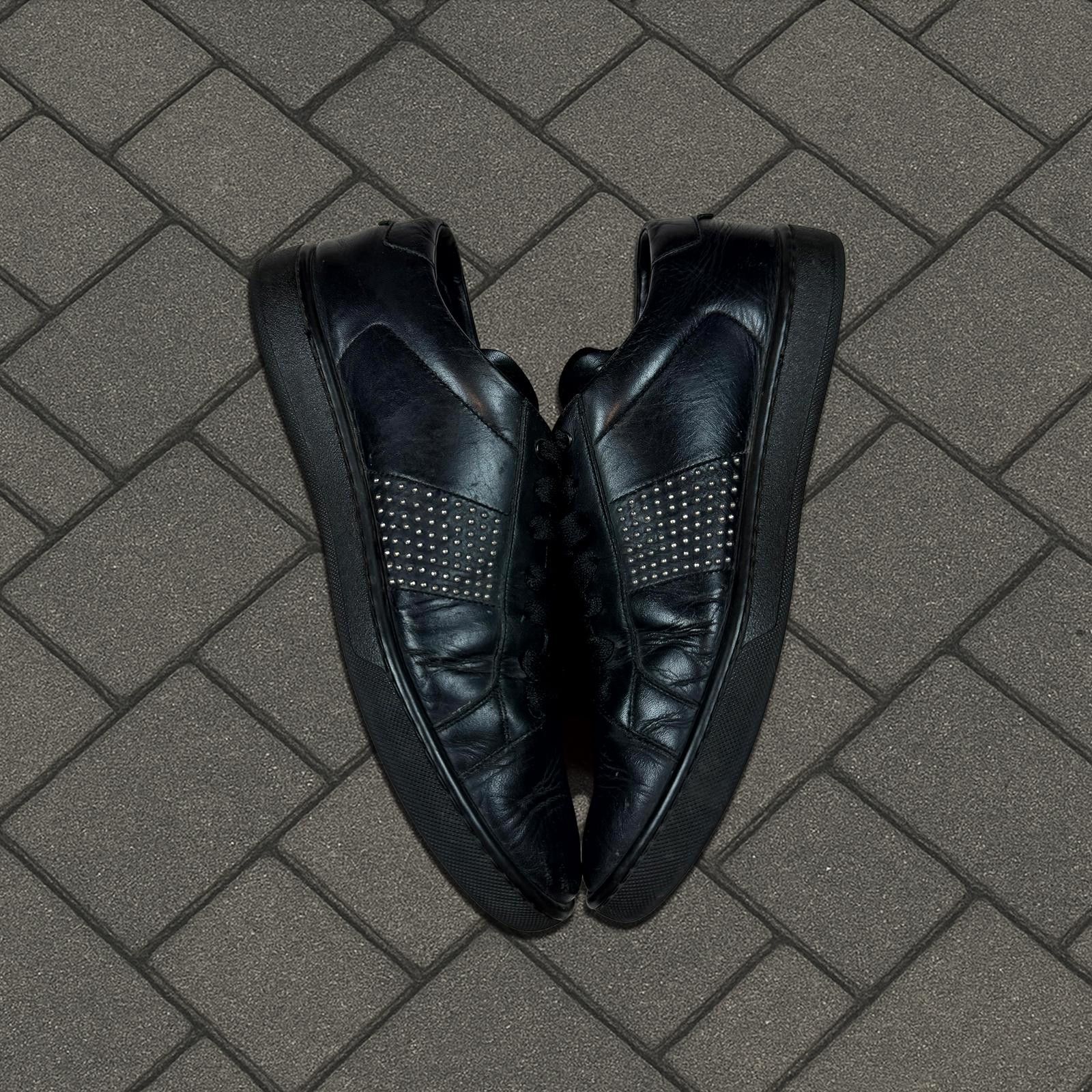 Saint Laurent Paris Saint Laurent Black SL/01H Studded Sneakers Size US 7 / EU 40 - 3 Thumbnail