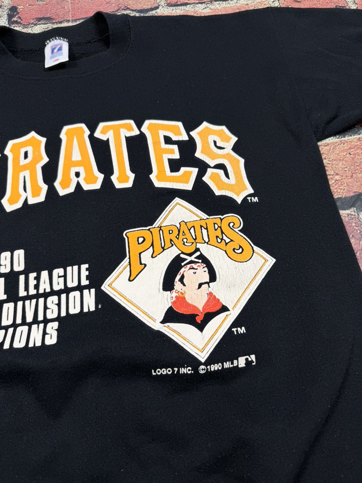 Logo 7 Vintage Pittsburgh Pirates Crewneck Sweatshirt Logo 7 1990 Size US L / EU 52-54 / 3 - 6 Thumbnail