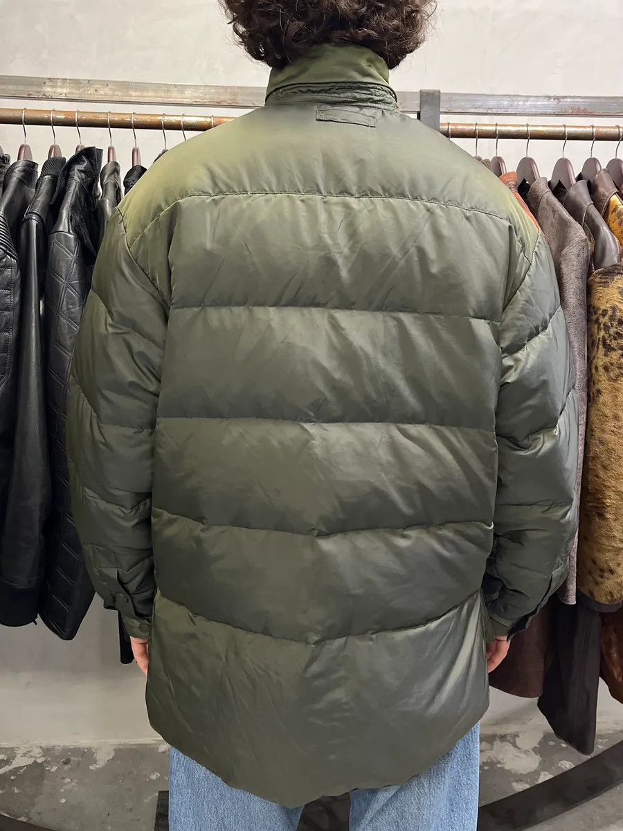 Armani 1990s Armani Olive Buttoned Puffer Jacket Size US L / EU 52-54 / 3 - 3 Thumbnail
