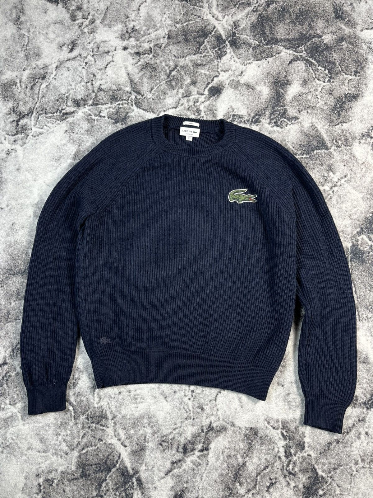 Lacoste Classic Ribbed Knit Sweater
