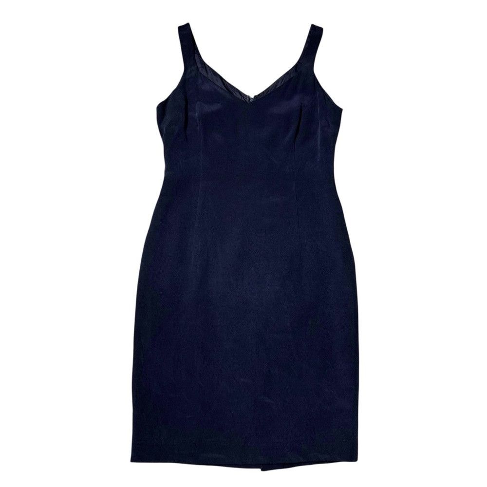 Other Dana Buchman 100% Silk Sleeveless Blue Sheath Dress Size 6 Size M / US 6-8 / IT 42-44 - 5 Thumbnail