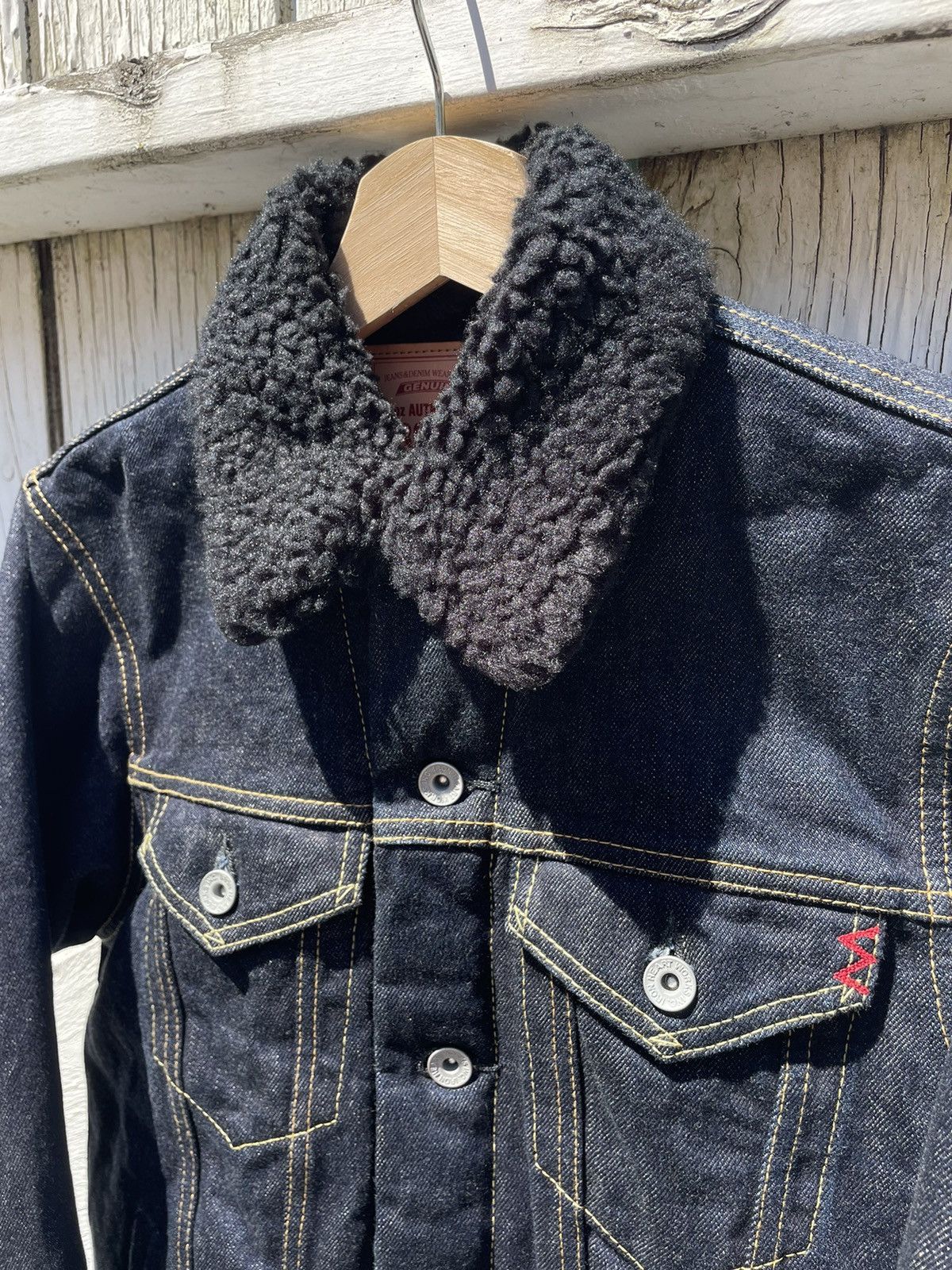 Iron Heart Iron Heart 14oz Selvedge Denim Jacket Fleece Lined IHJ-115 Size US S / EU 44-46 / 1 - 3 Thumbnail