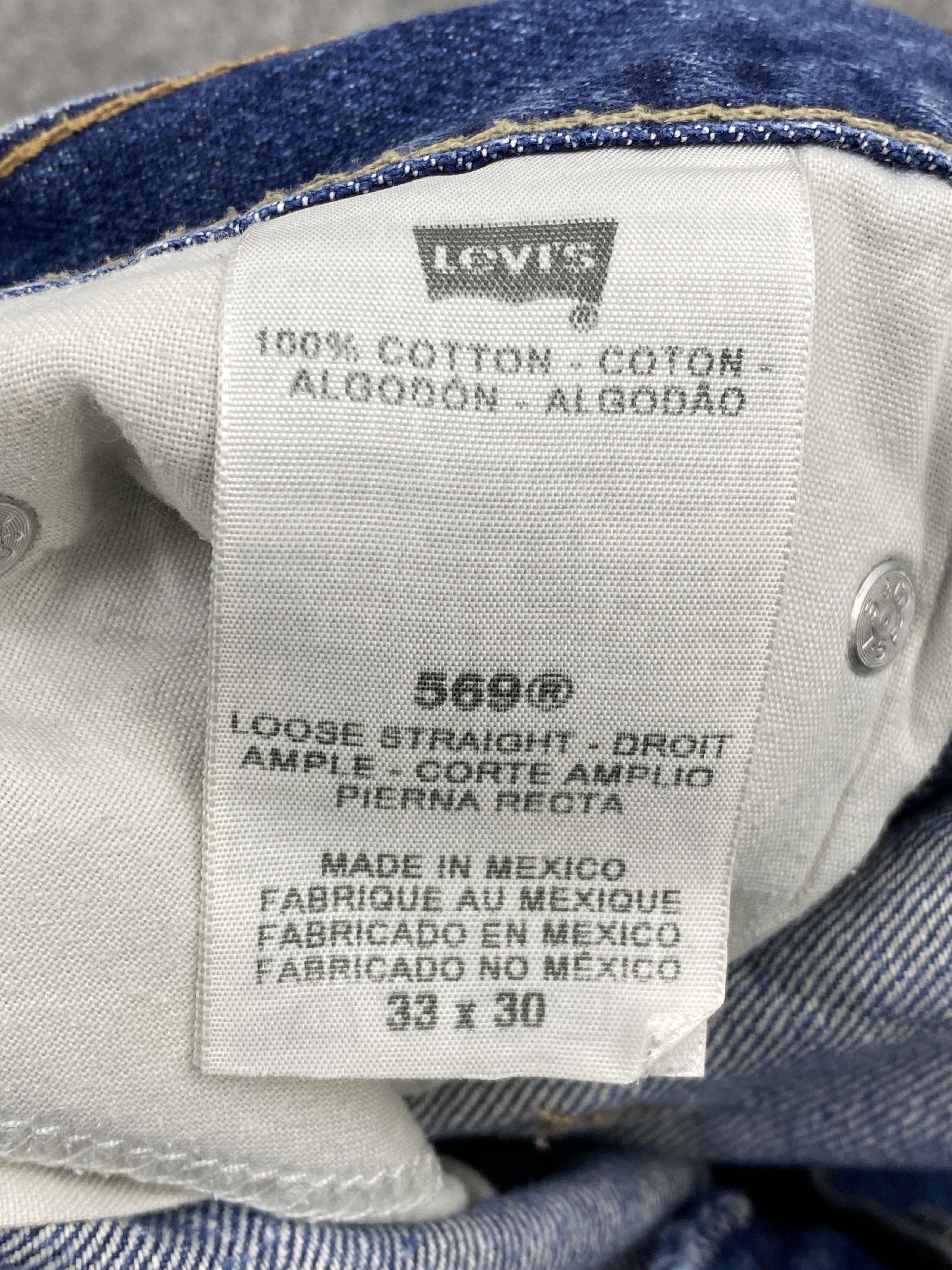 Levi's Faded Blue Vintage Levis 569 Jeans DP2623 Size US 33 - 14 Thumbnail