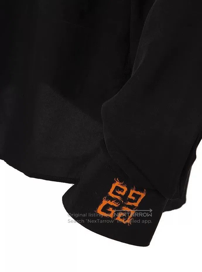 Givenchy Givenchy Flame Black Shirt. Size US M / EU 48-50 / 2 - 3 Thumbnail