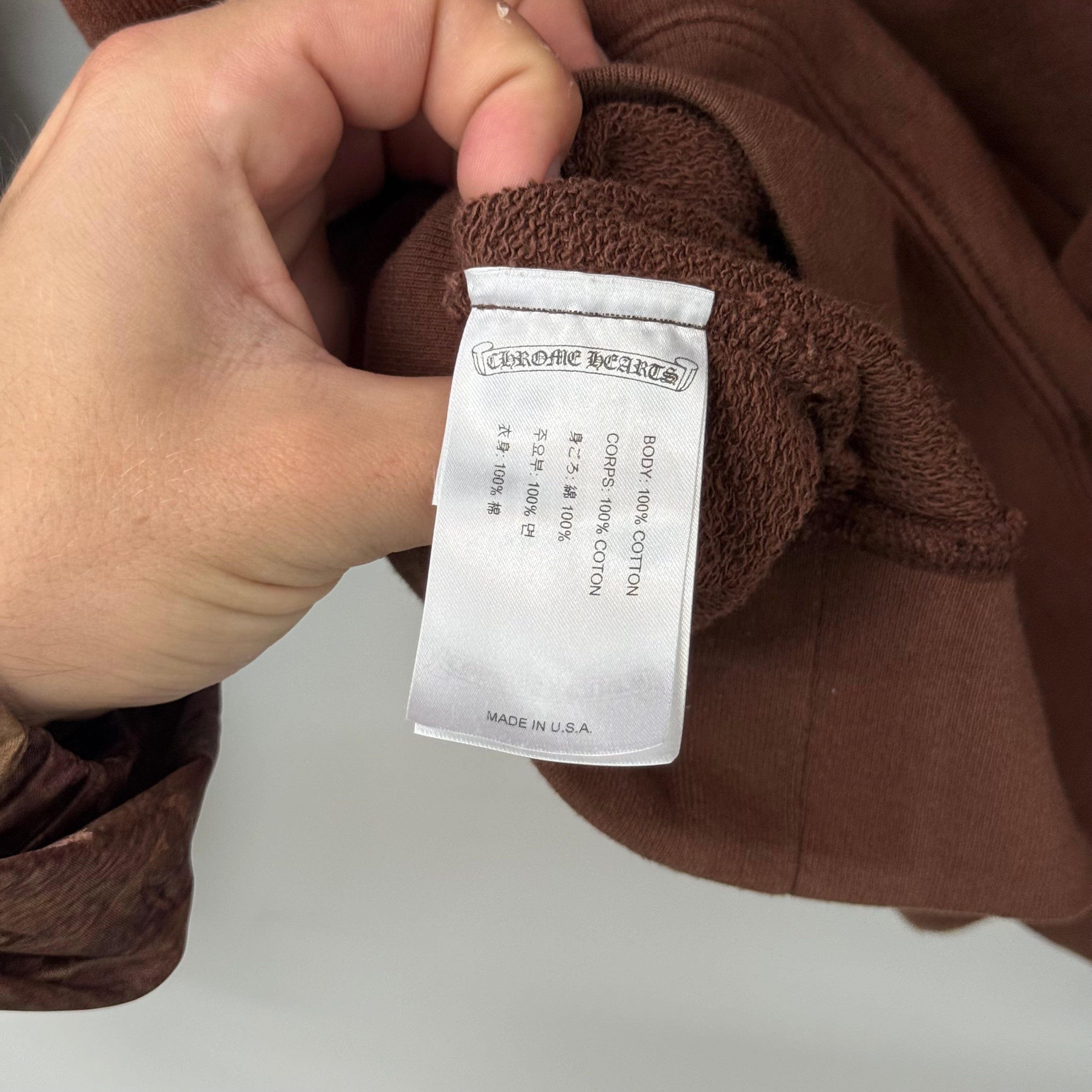 Chrome Hearts Chrome Hearts Matty Boy Structure Hoodie Brown - Size L Size US L / EU 52-54 / 3 - 3 Thumbnail