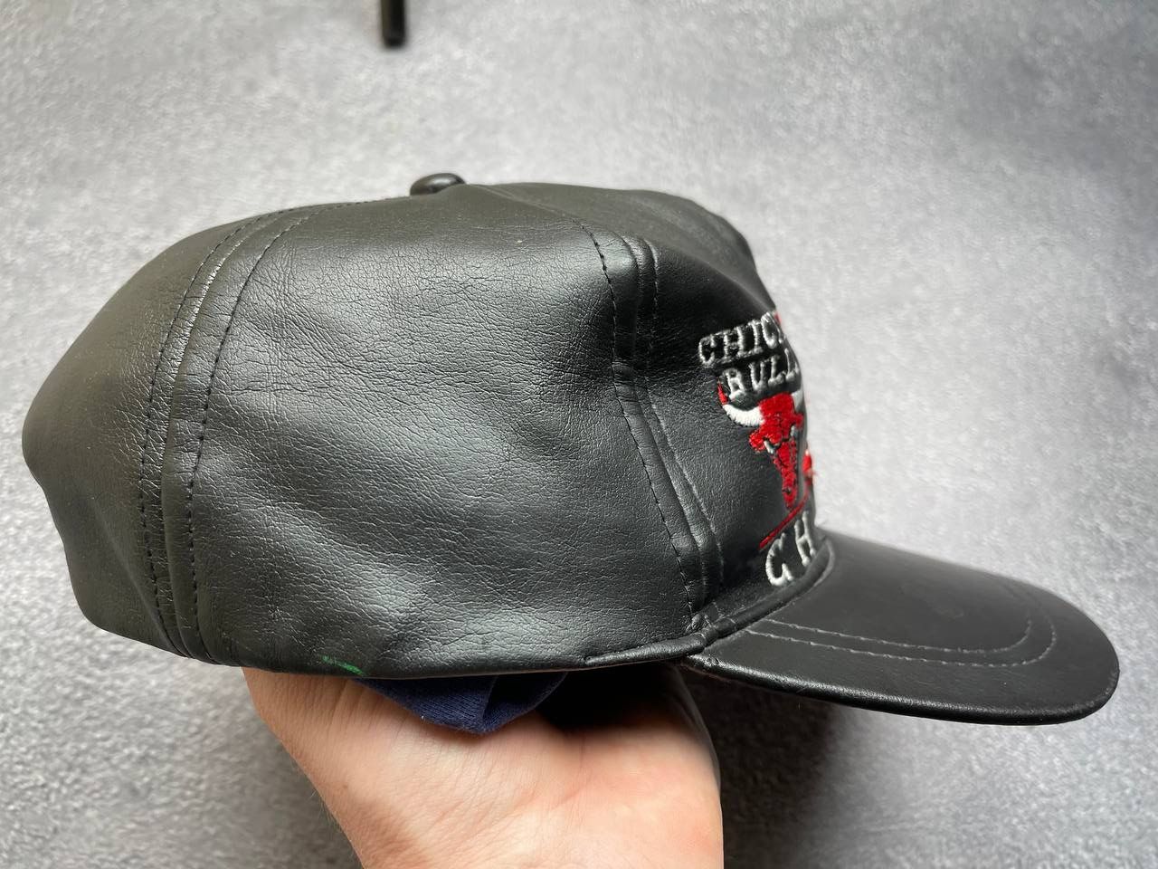 NBA Chicago Bulls leather vintage cap Size ONE SIZE - 6 Thumbnail