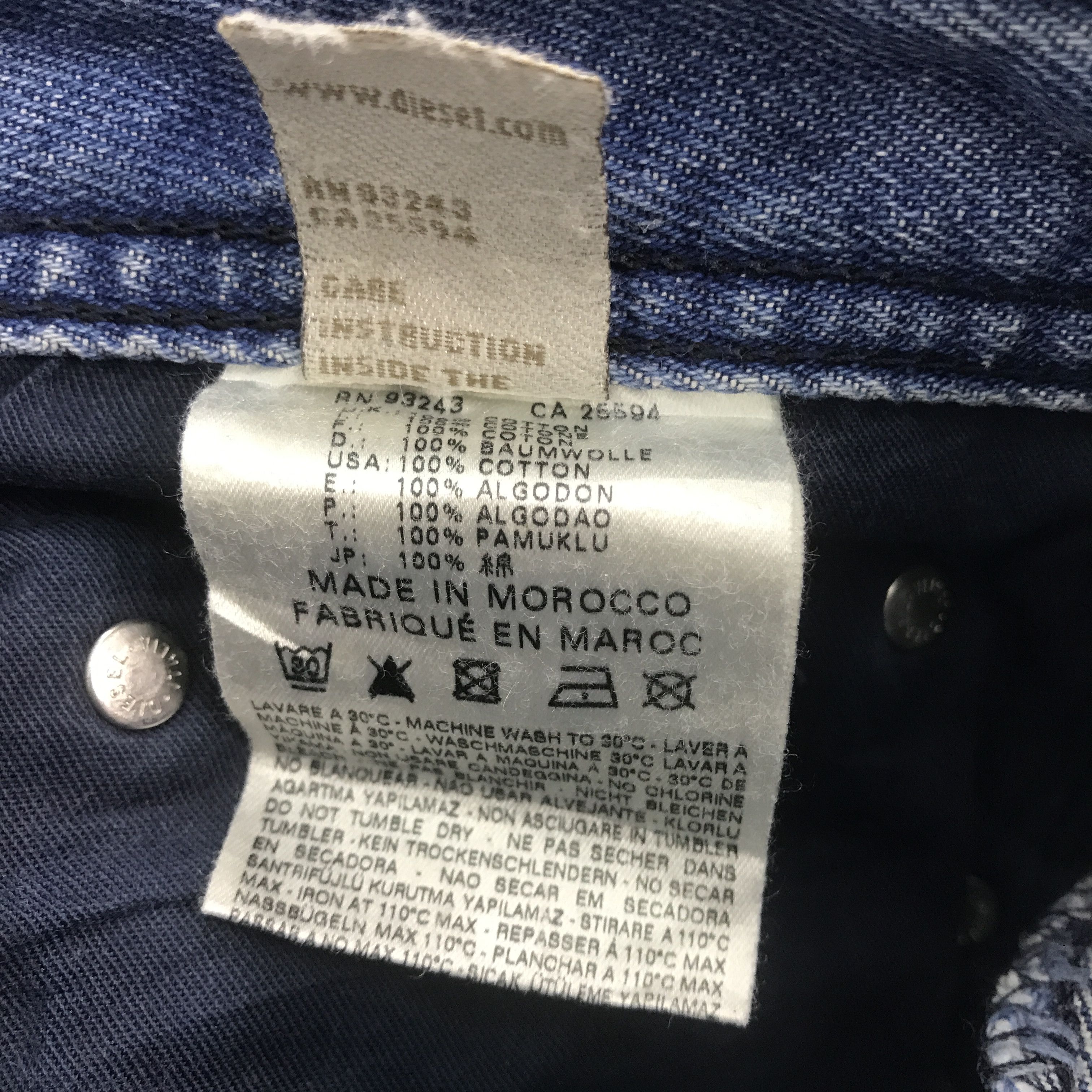 Diesel Rare diesel industry distressed jeans Size US 32 / EU 48 - 9 Thumbnail