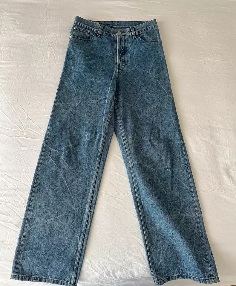 Dries Van Noten Dries Van Noten Wide-Leg Denim Pants-dmc Size US 29 - 1 Thumbnail